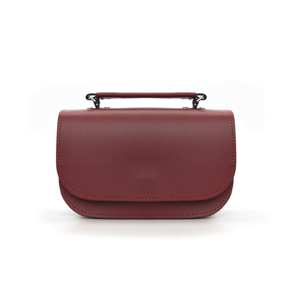 Aura Handmade Leather Bag in Oxblood Red