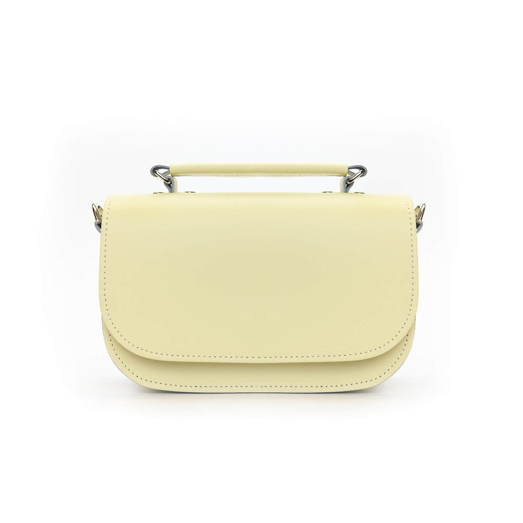 Aura Handmade Leather Bag in Cream
