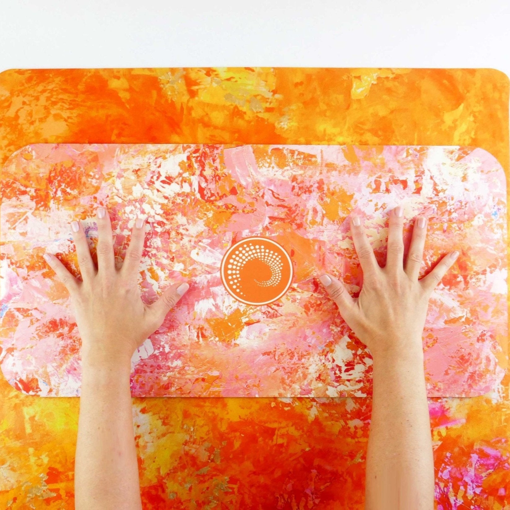 Orange Gallery Yoga Mat
