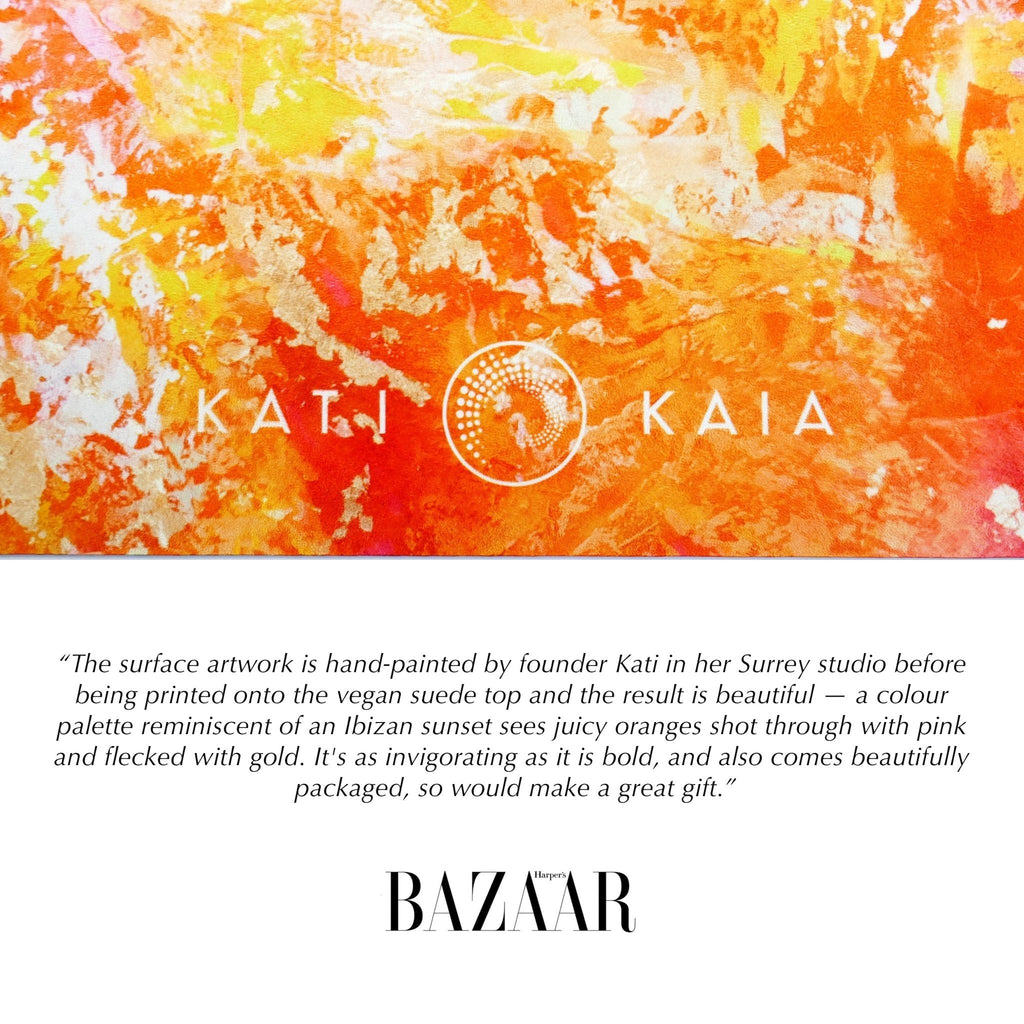 Orange Gallery Yoga Mat