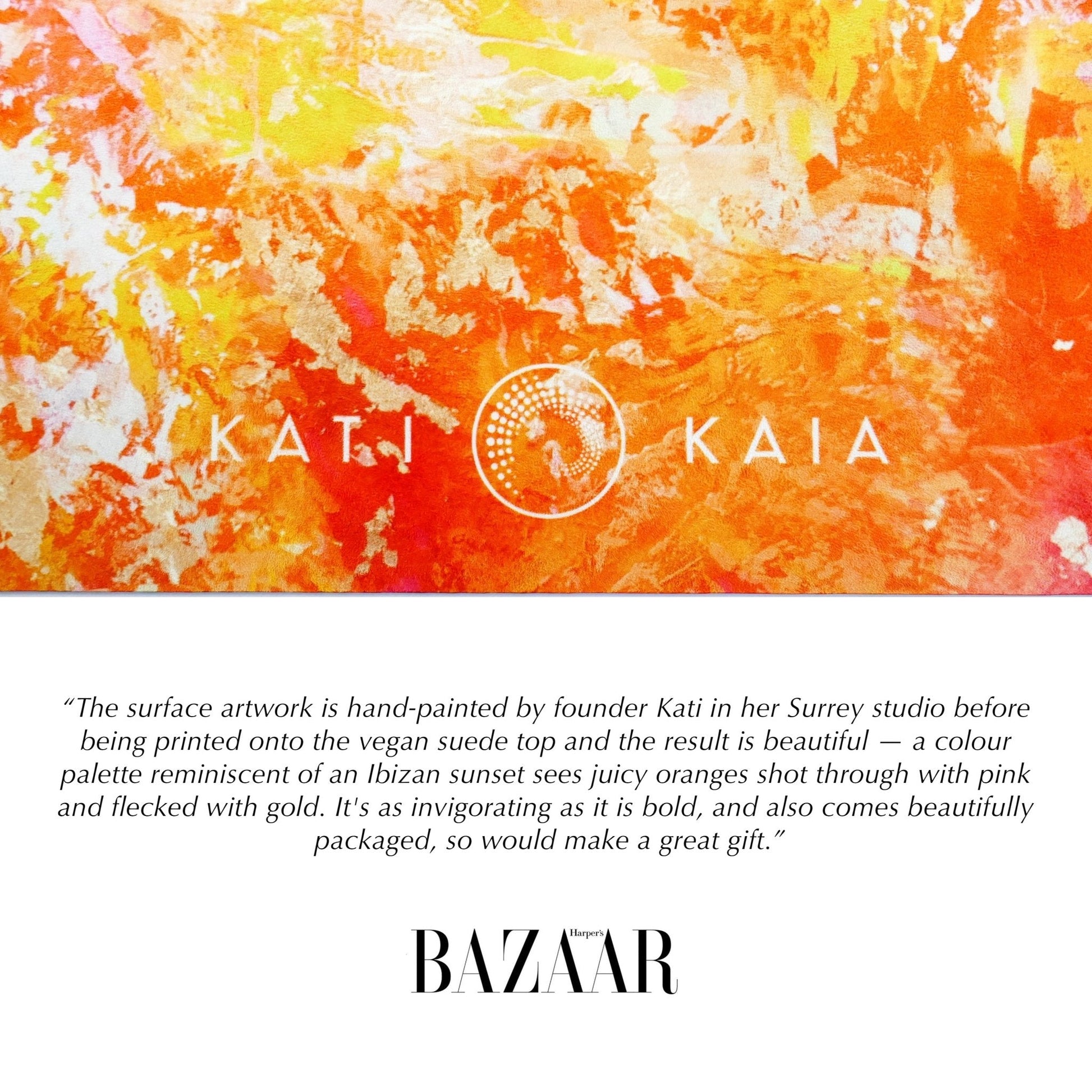 Orange Gallery Yoga Mat