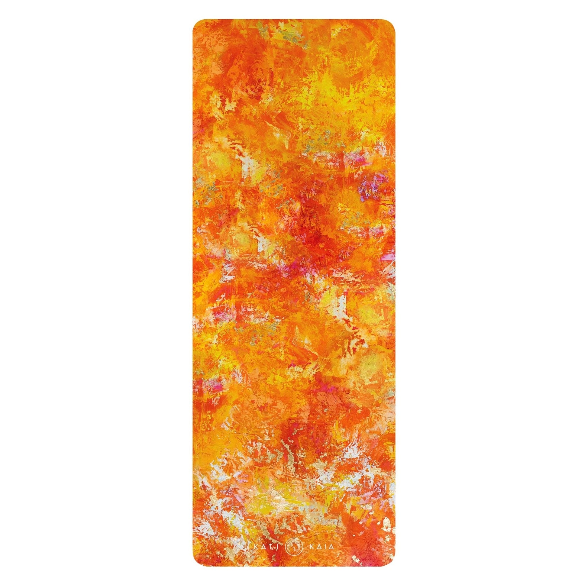 Orange Gallery Yoga Mat