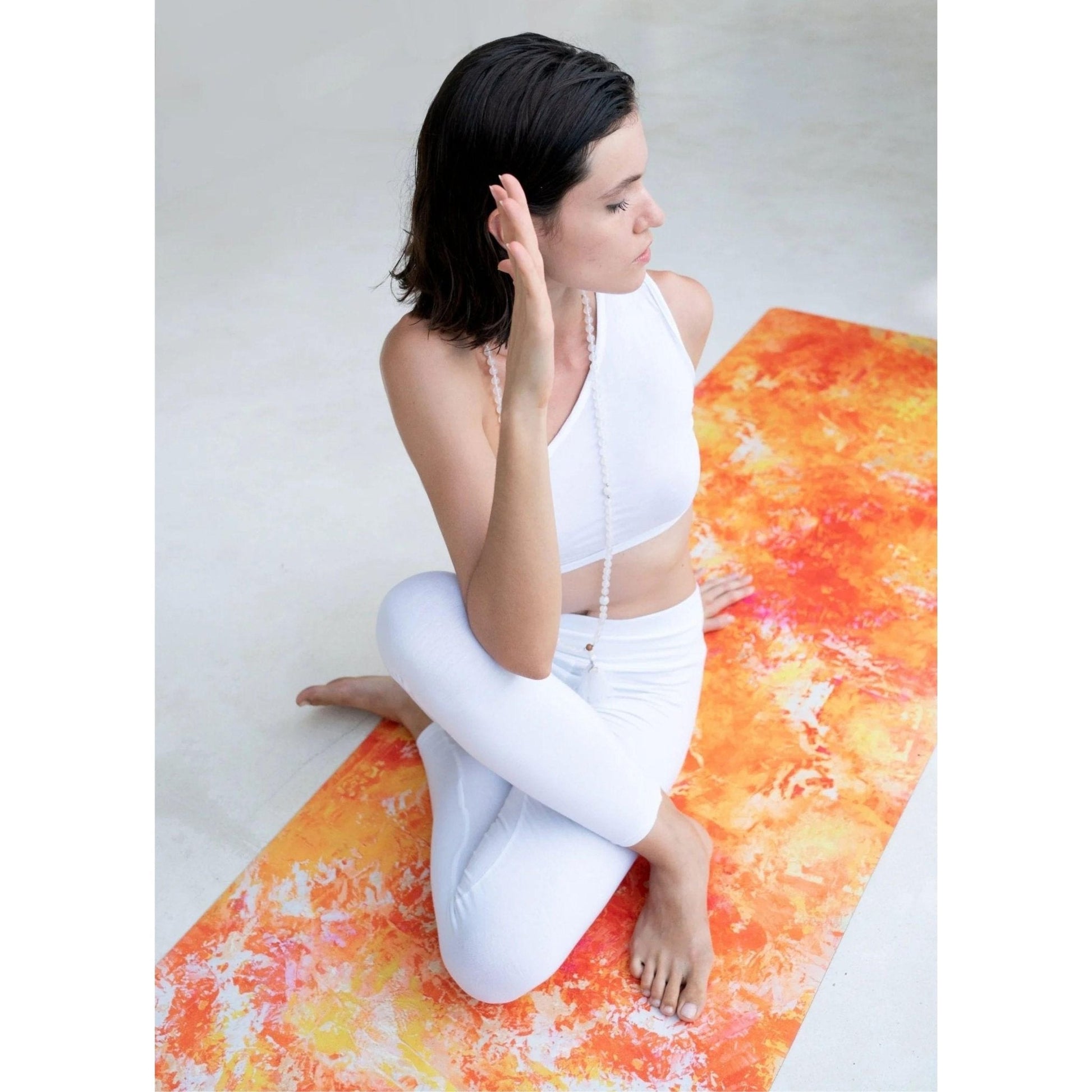 Orange Gallery Yoga Mat