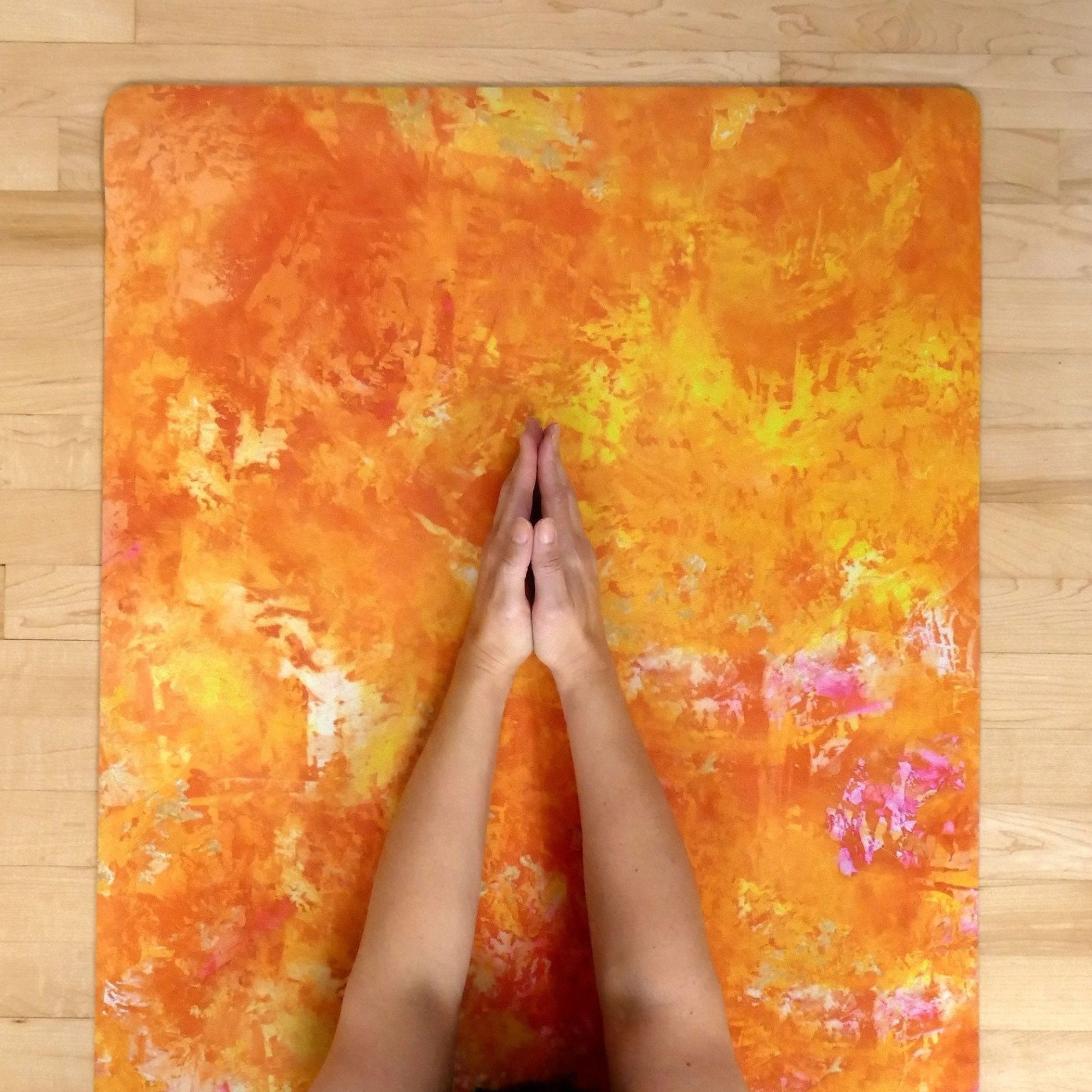 Orange Gallery Yoga Mat