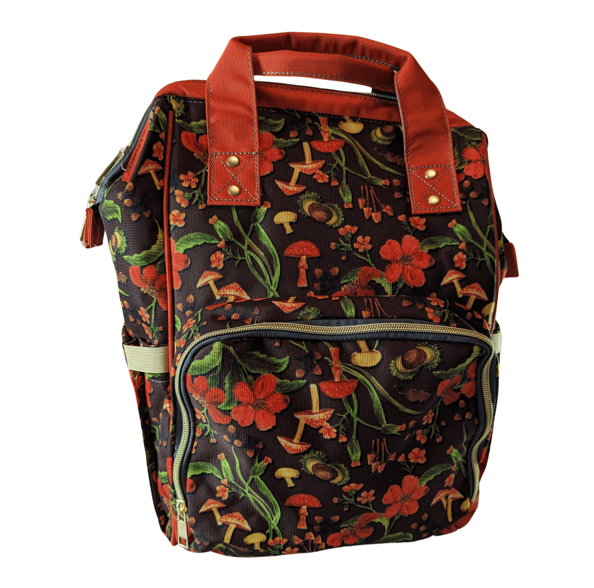 Autumn Mushrooms Baby Changing Bag S(Mush)y