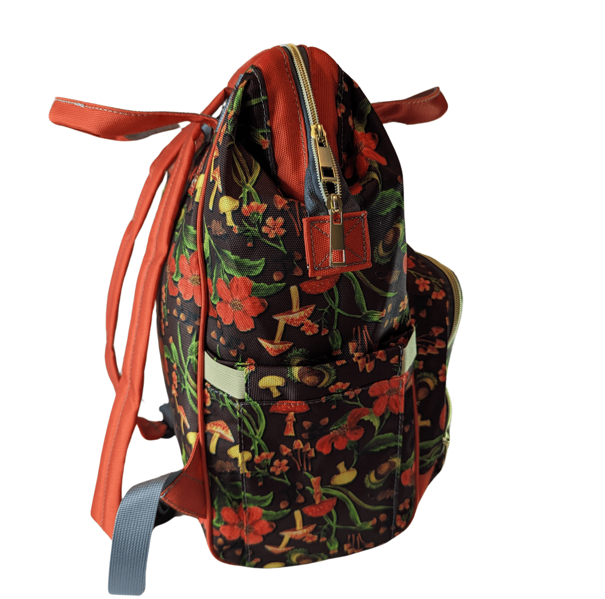 Autumn Mushrooms Baby Changing Bag S(Mush)y