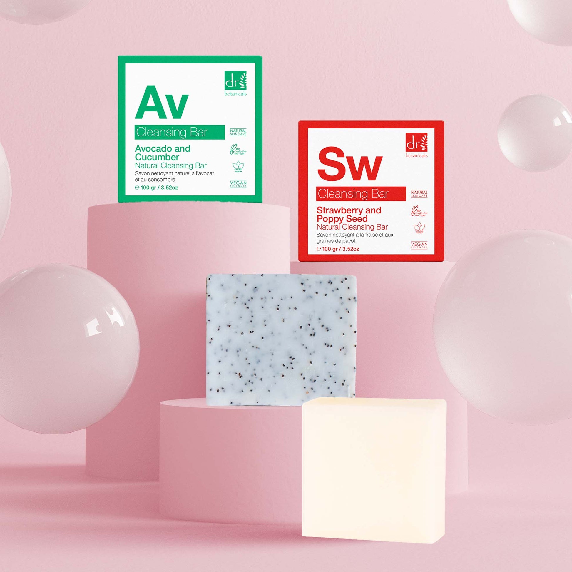 Avocado and Strawberry Cleansing Bar Kit