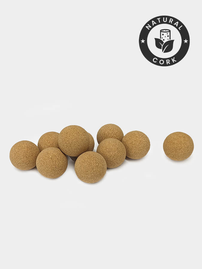 Cork Massage Balls Ten Pack
