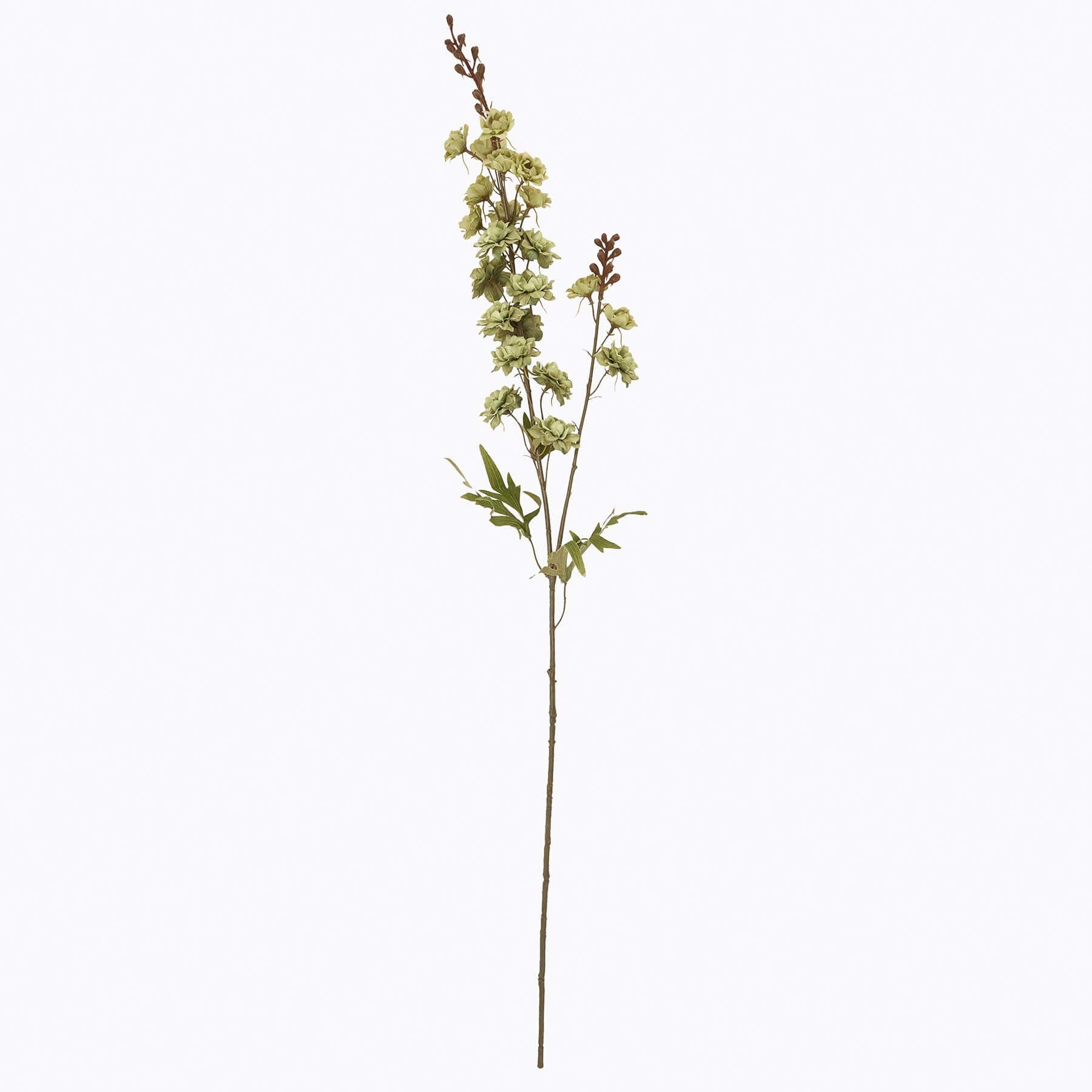Slender green artificial hops stem, 86cm tall, lifelike plastic foliage for modern botanical decor by sostter at brixbailey.com