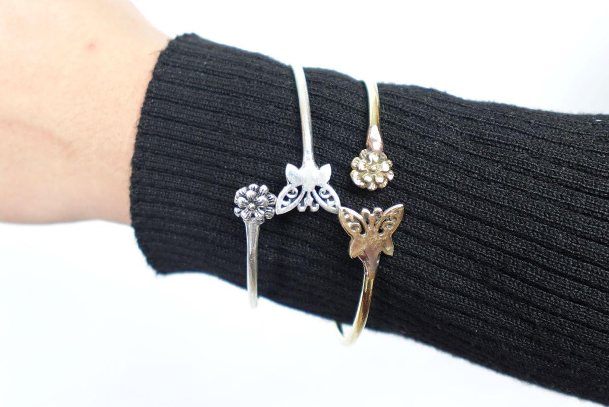 Whimsical Butterfly Open Bangles