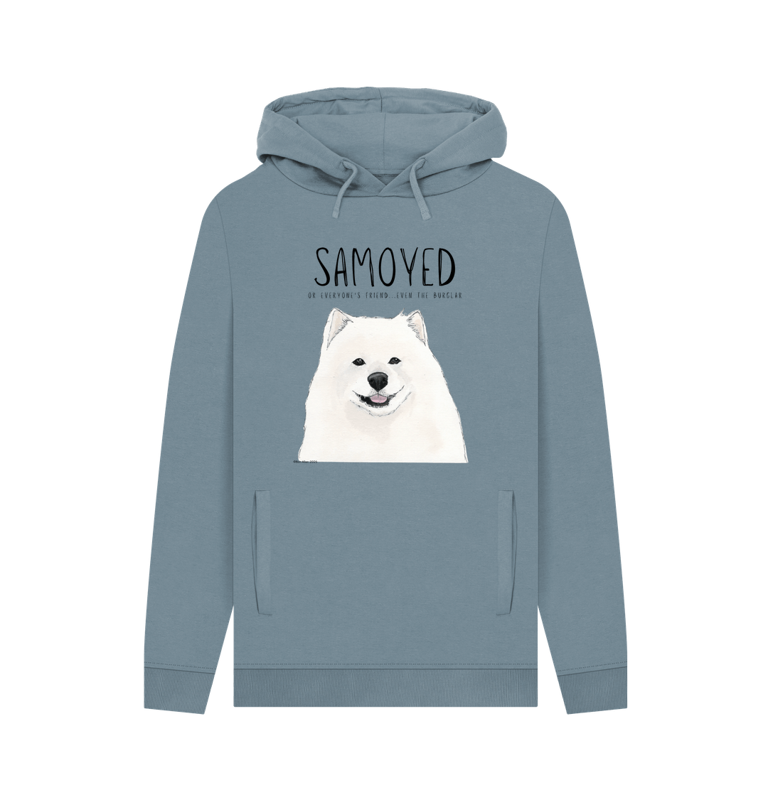 Samoyed Hoodie for Men - Organic Cotton Pullover