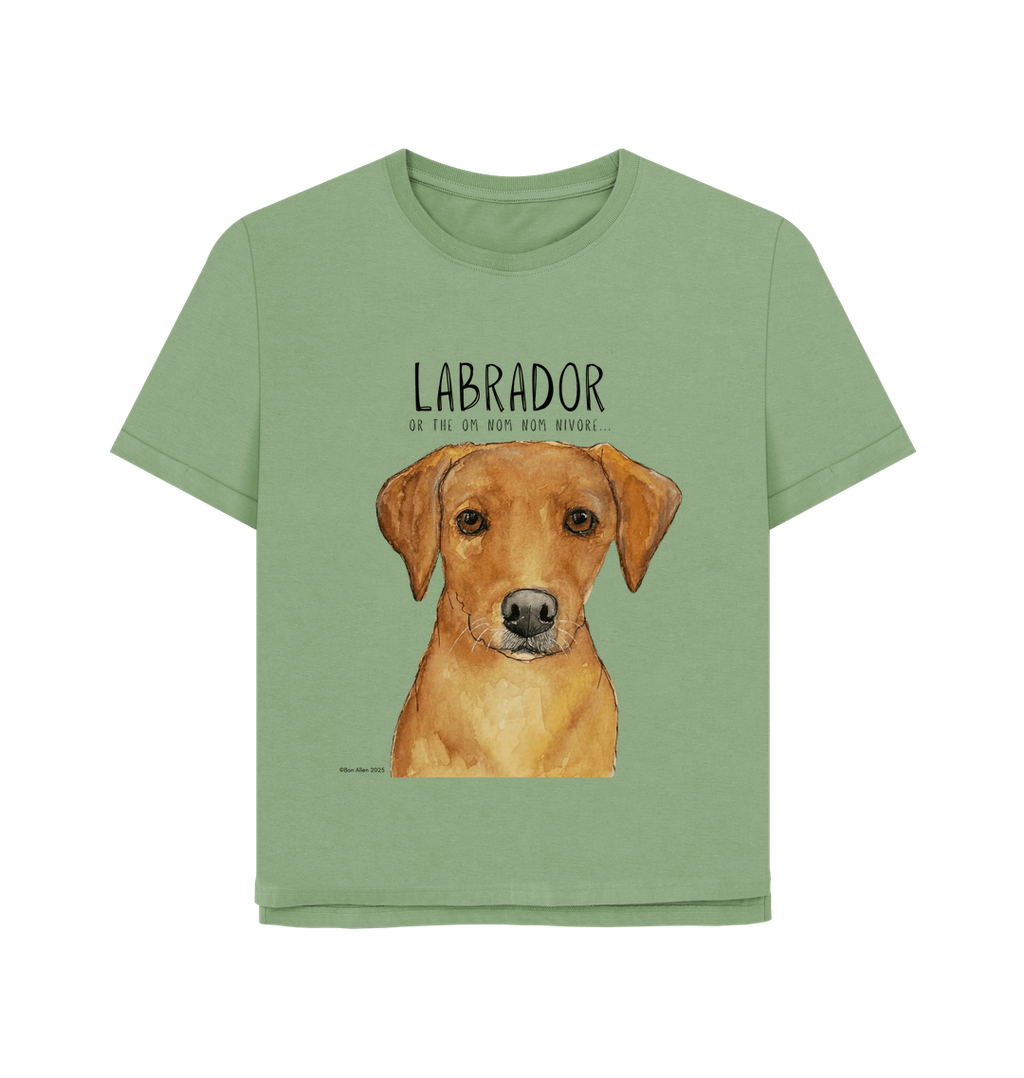 Feed Me Snacks and Compliments Red Labrador Relaxed Fit Tee