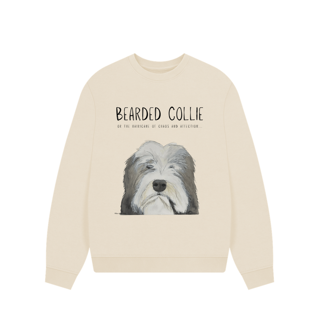 Oversized Bearded Collie Sweatshirt in Organic Cotton