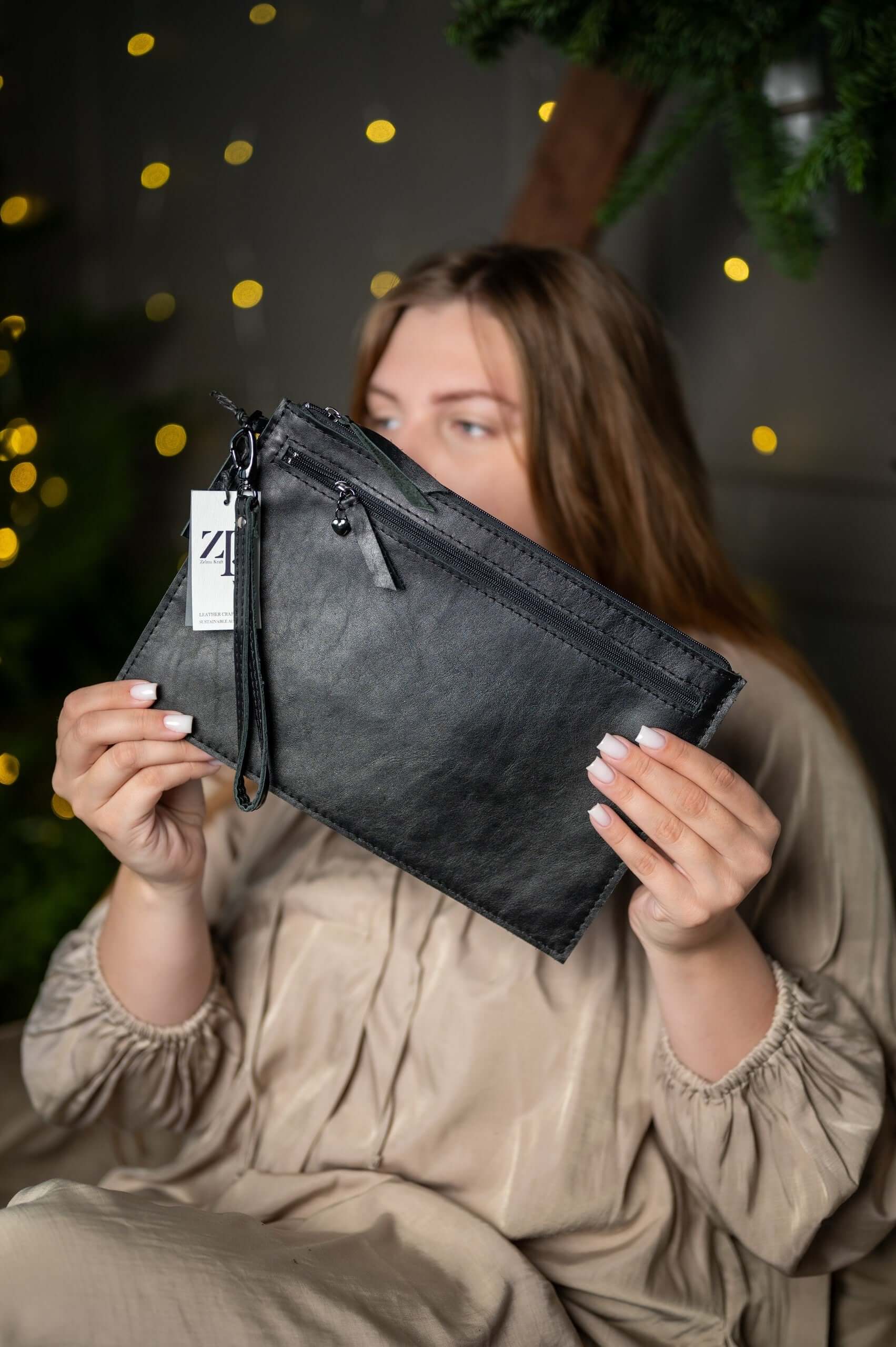 Versatile Leather Wristlet Wallet - Handmade in Latvia with 5-Year Warranty by Zelma Kraft at www.brixbailey.com