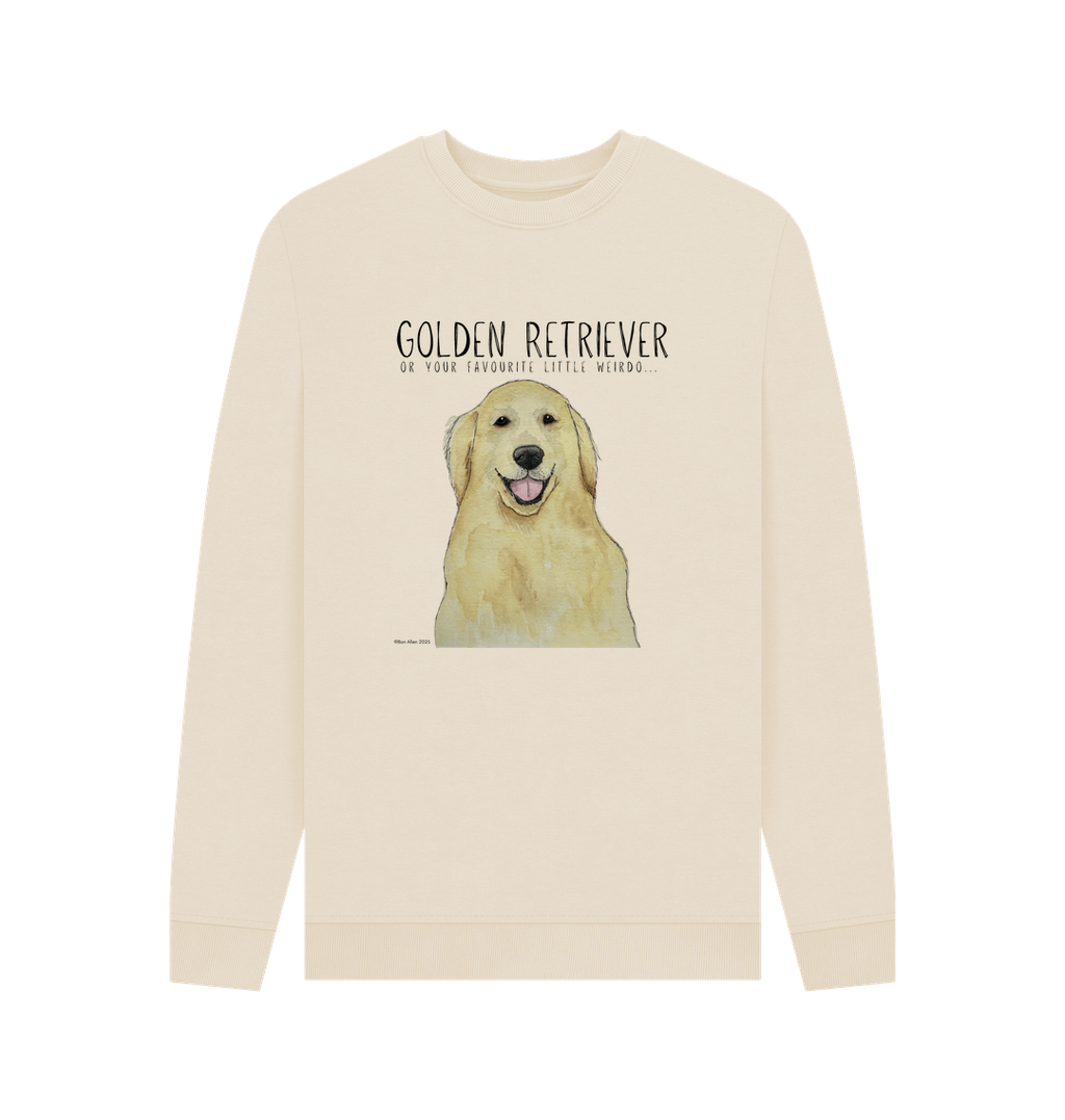 Golden Retriever Vibes Sustainable Mens Sweatshirt