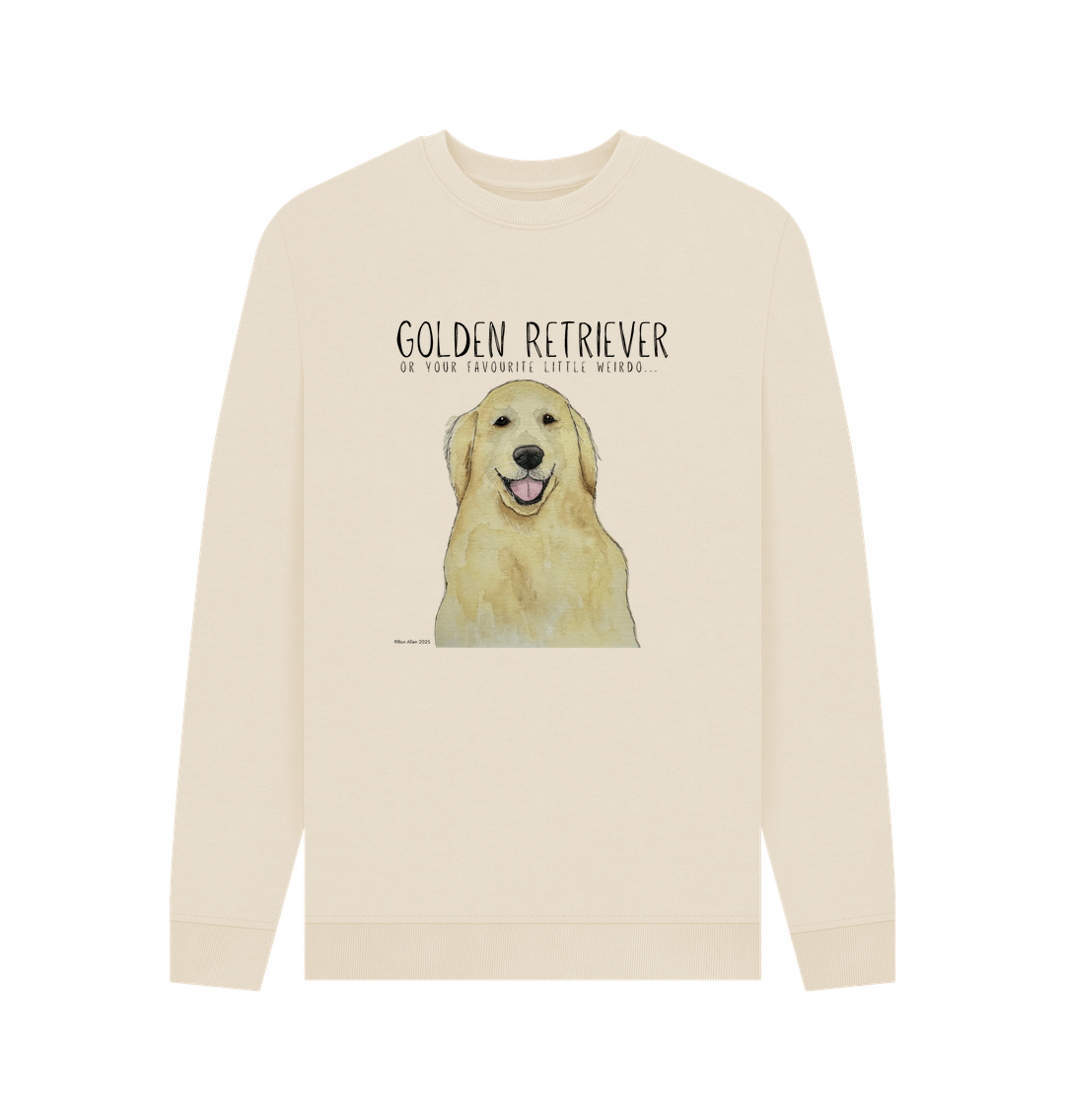 Golden Retriever Vibes Sustainable Mens Sweatshirt