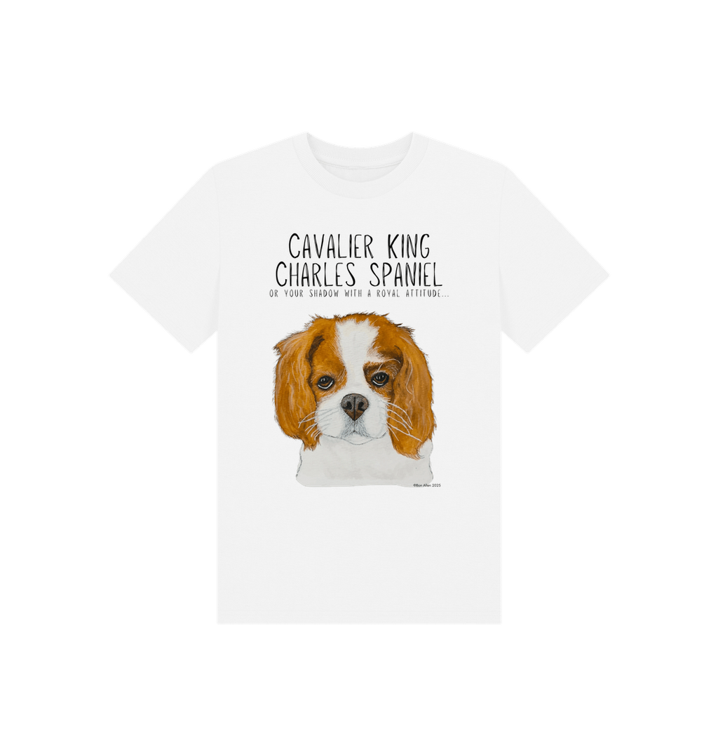 Eco Kids Tee with Cavalier King Charles Spaniel Print