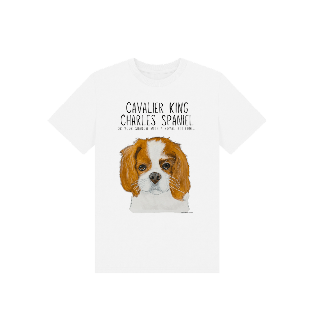 Eco Kids Tee with Cavalier King Charles Spaniel Print