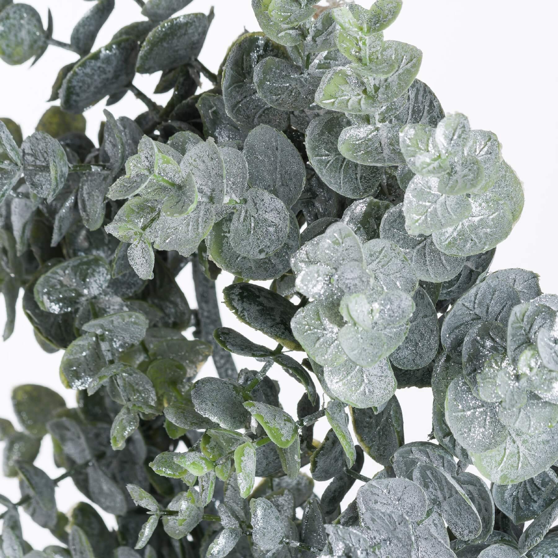 Frosted eucalyptus wreath with candle center, handcrafted winter decor for mantels or entryways by sostter at brixbailey.com