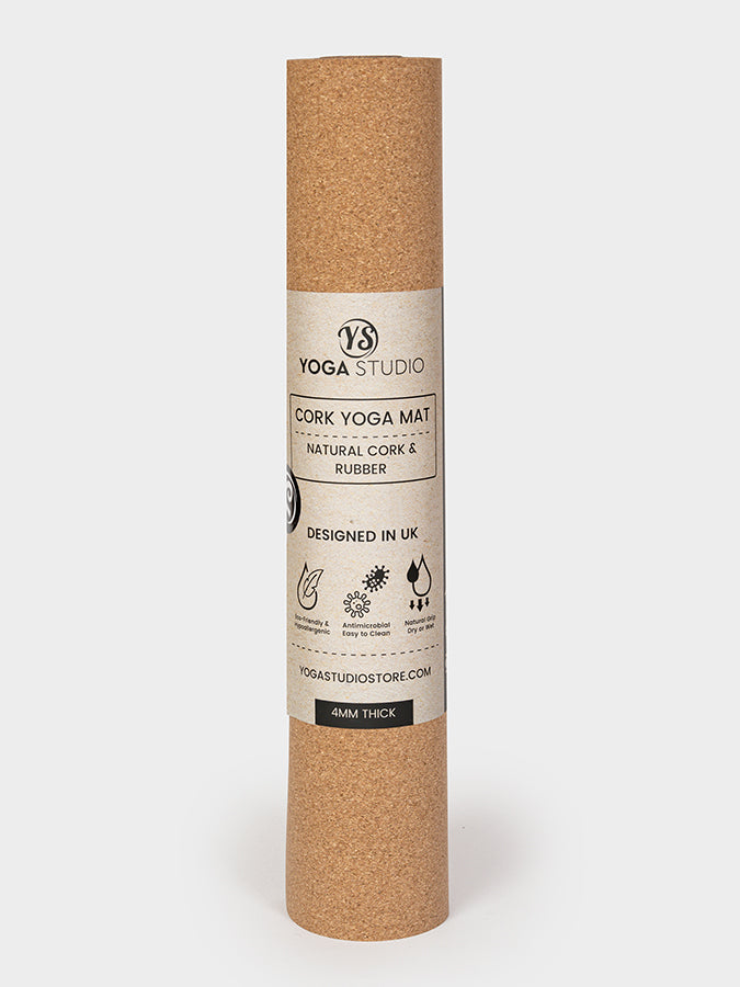 Cork Yoga Mat 4mm Natural Non-Slip