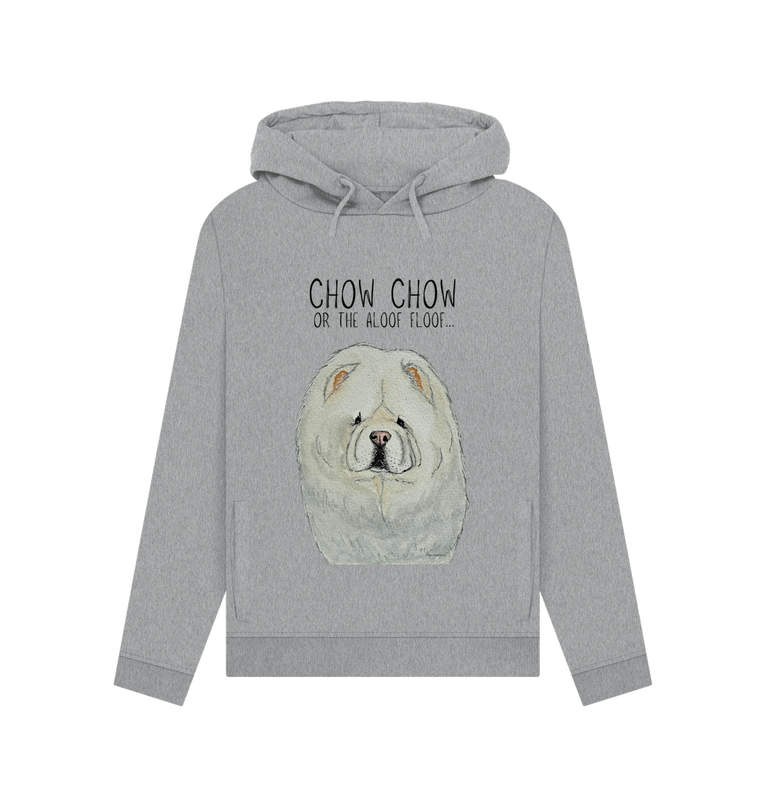 Cream Chow Chow Women's Hoodie with Aloof Floof Design