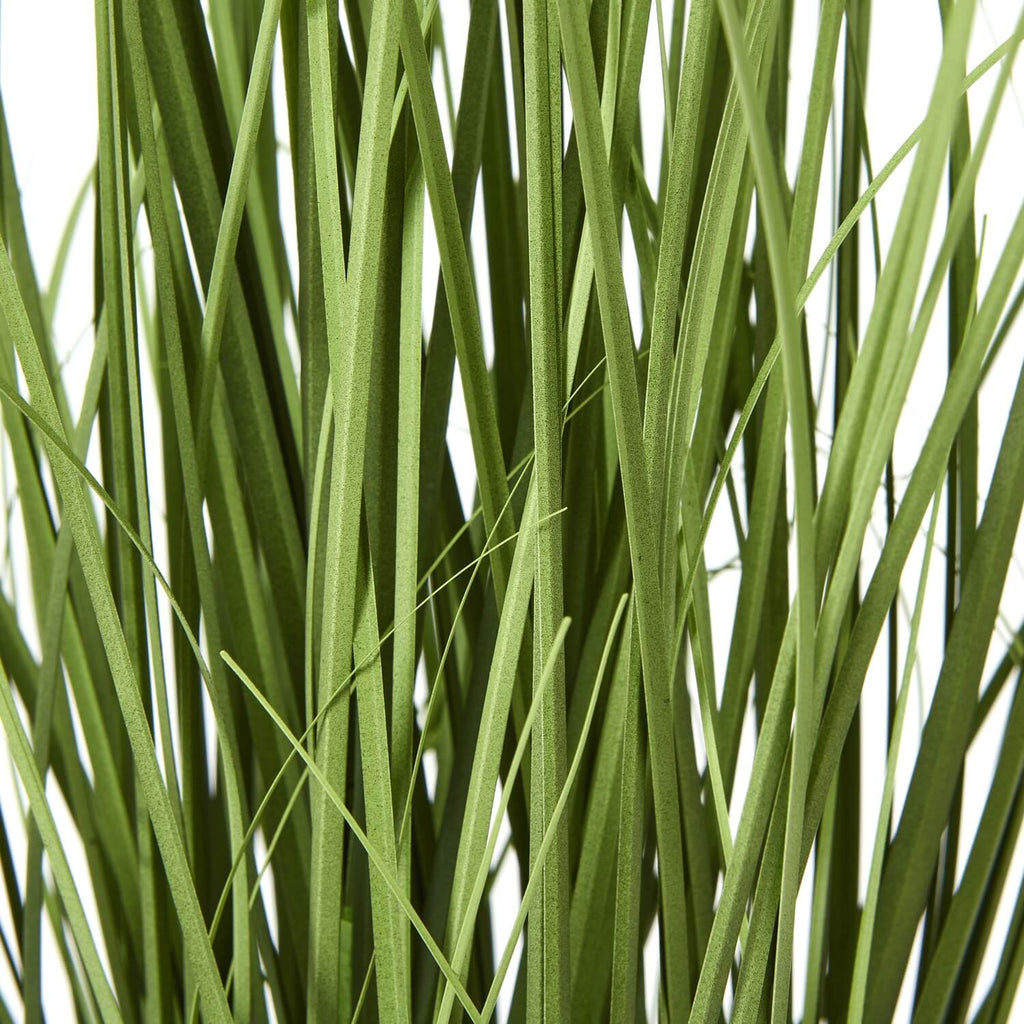 Lifelike white Agapanthus artificial flower arrangement in black pot with green stems, 35 inches tall by sostter at brixbailey.com