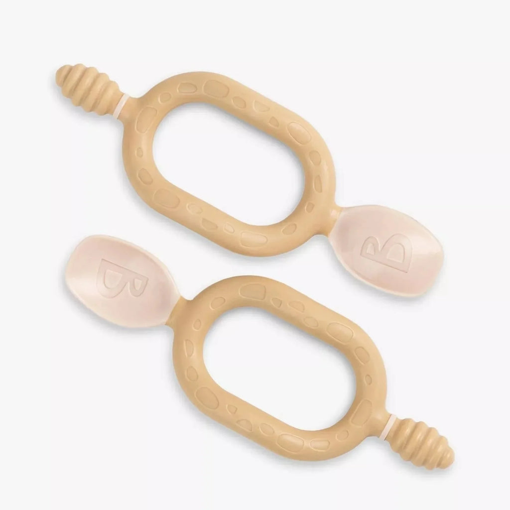 Baby Weaning Spoons Dual Ended Pack of 2 from 6 Months Fawn