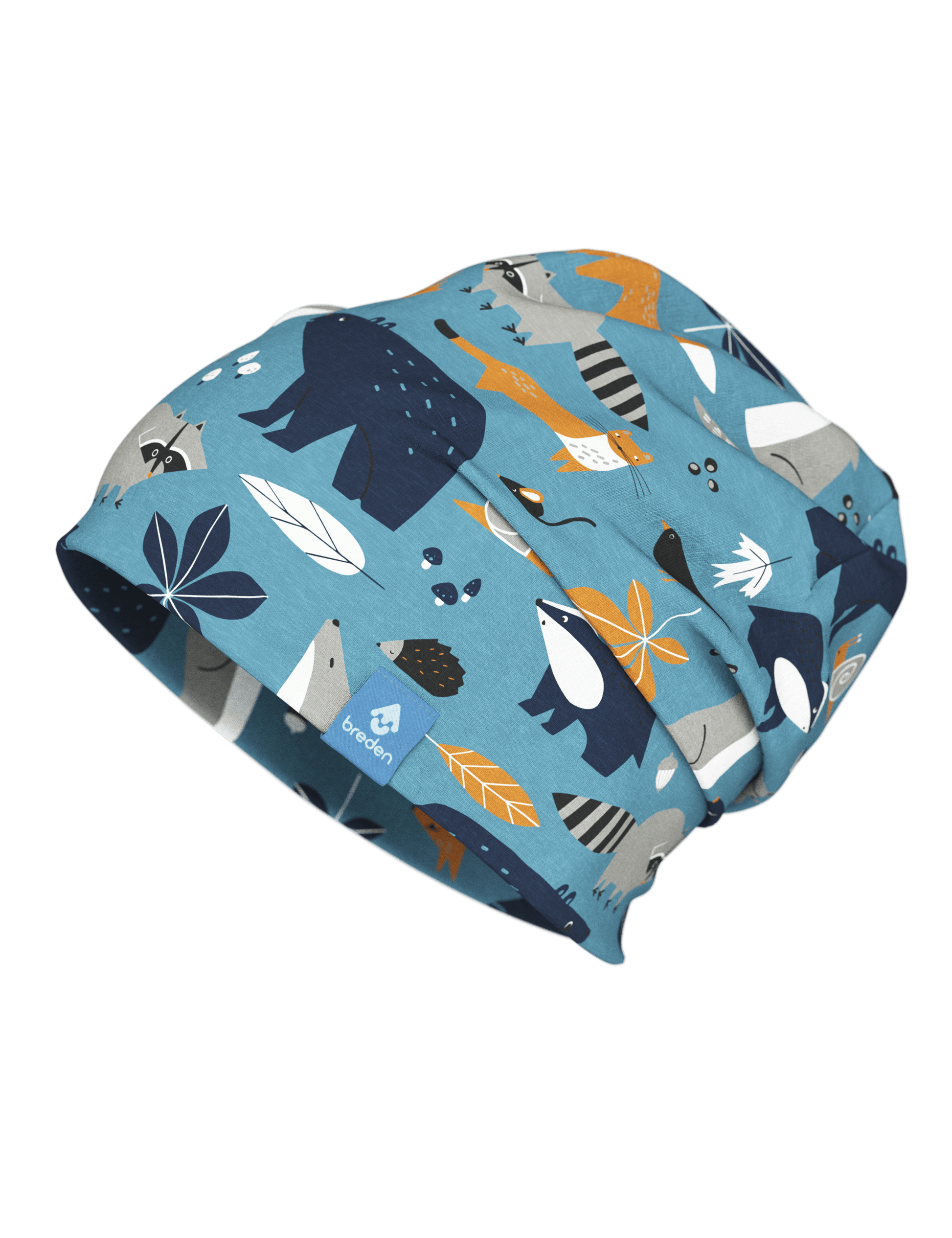 a child wearing a soft cotton beanie pulled down over their ears on a crisp autumn day