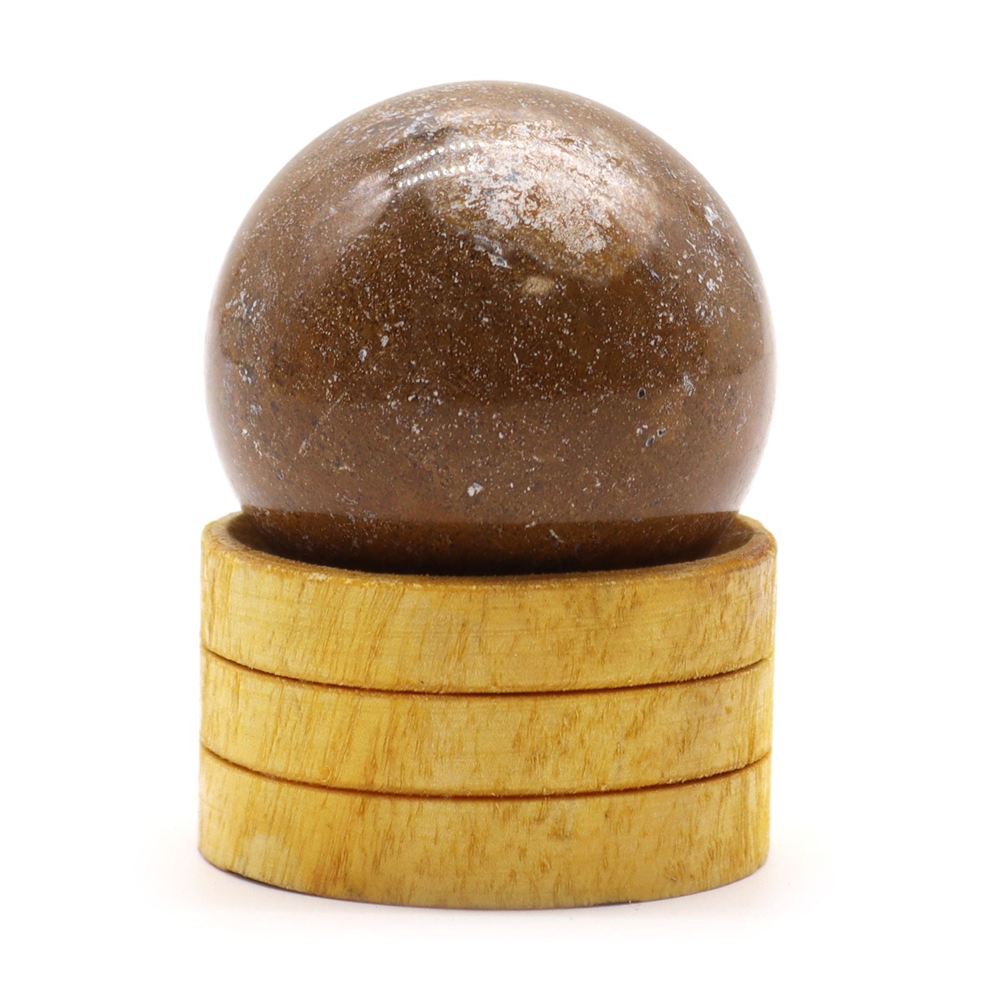 Ocean Agate Gemstone Sphere 40mm with Stand