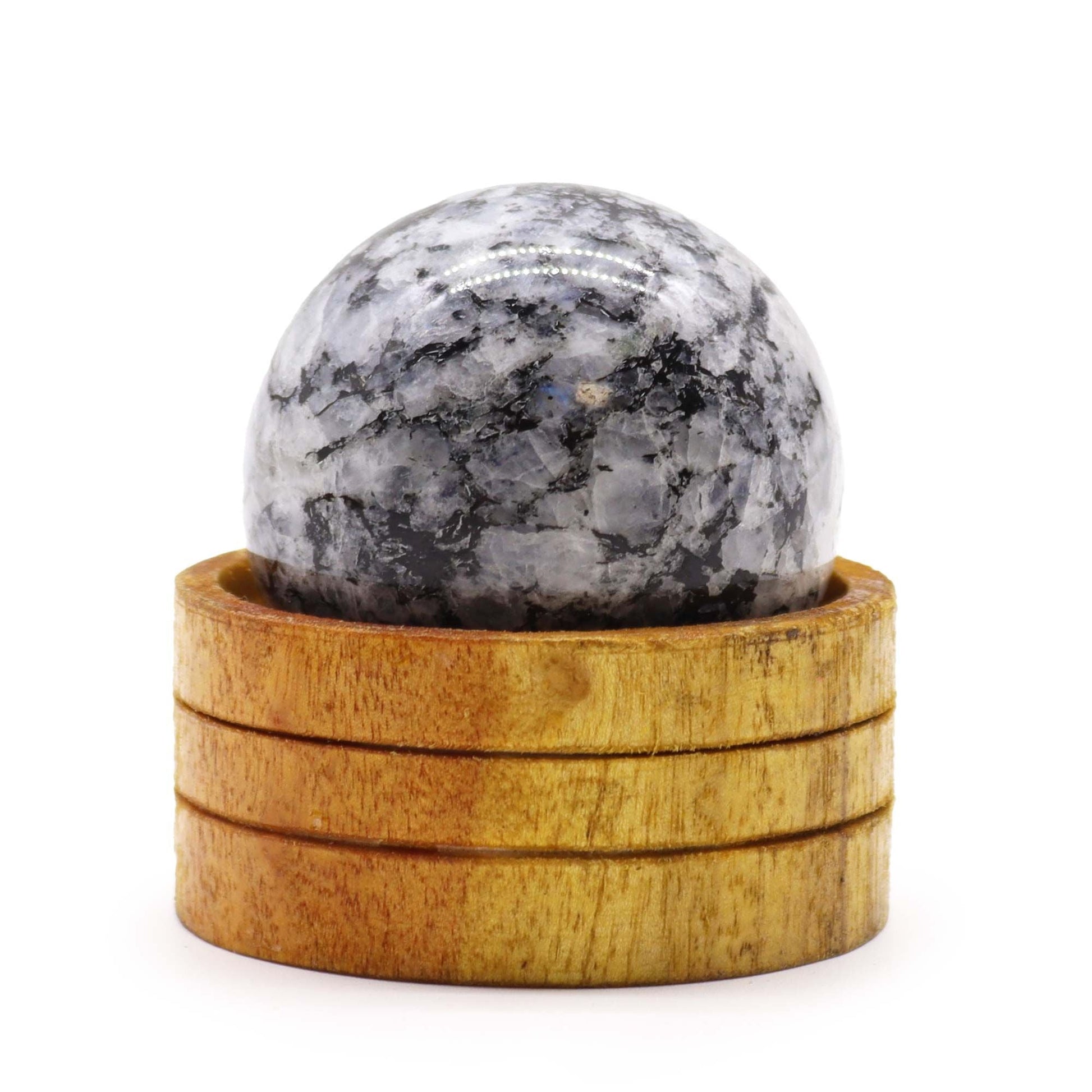 Indian Moonstone Sphere 50mm with Stand