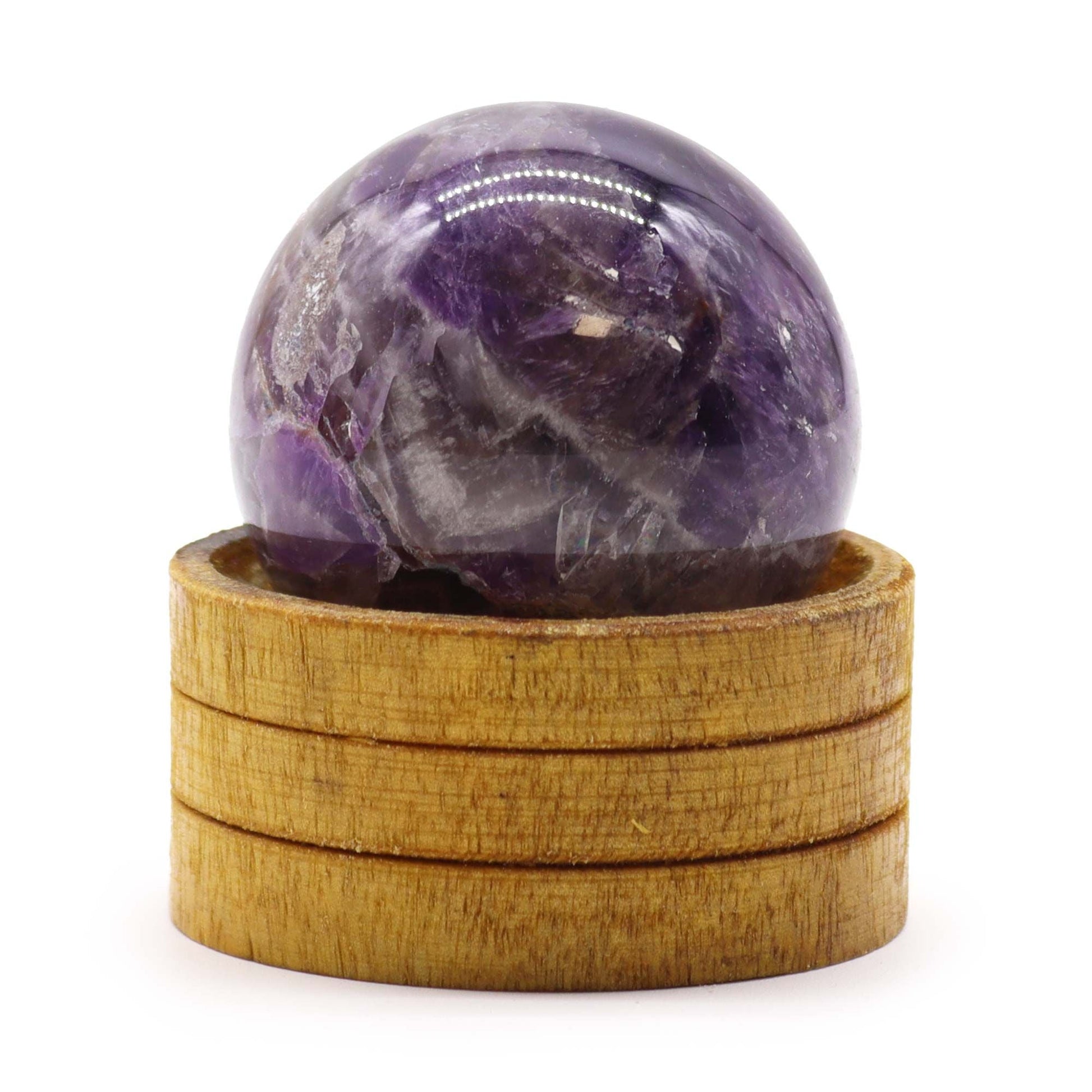 African Amethyst Sphere 50mm with Stand