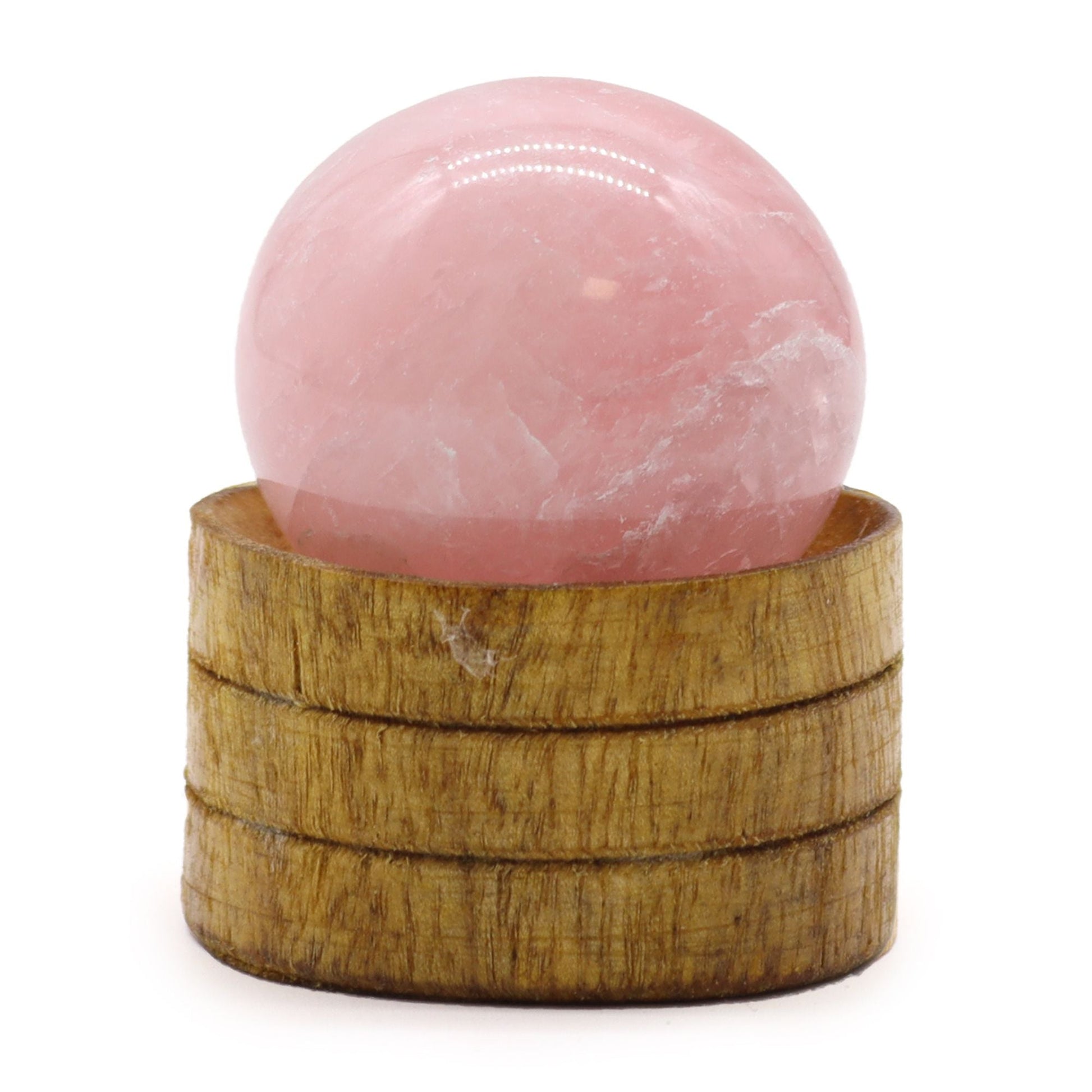 Rose Quartz Sphere 40mm with Display Stand