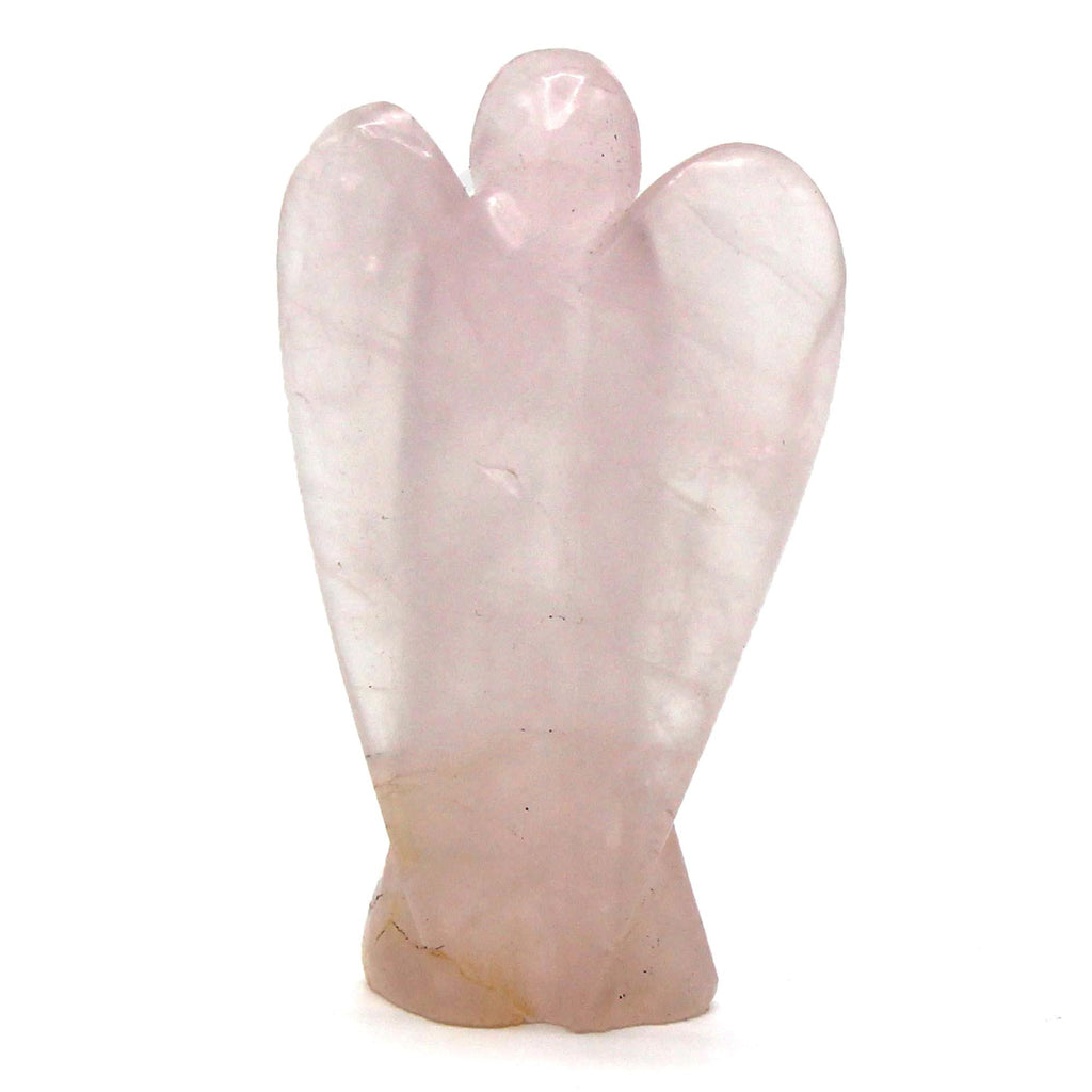 Hand Carved Rose Quartz Angel