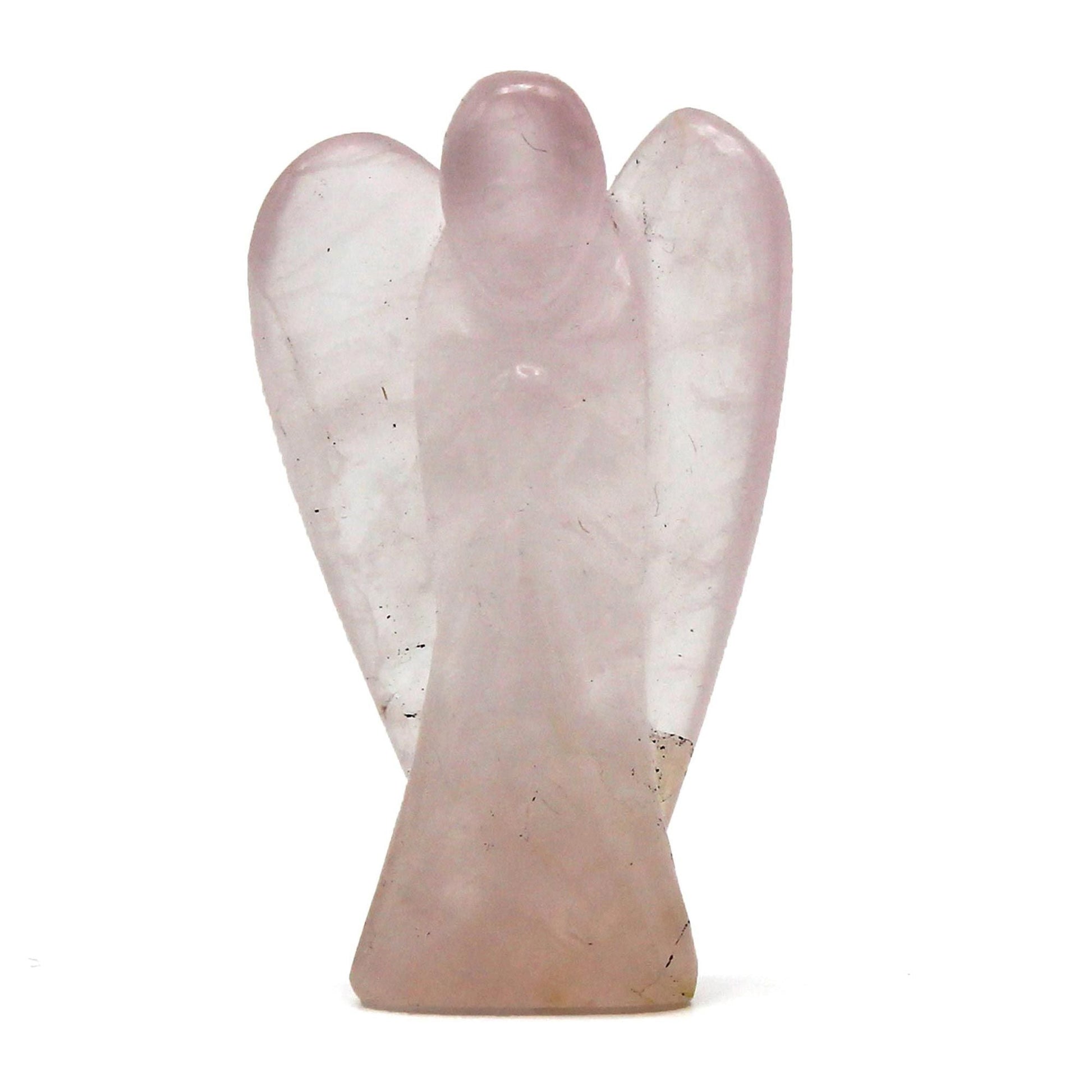Hand Carved Rose Quartz Angel