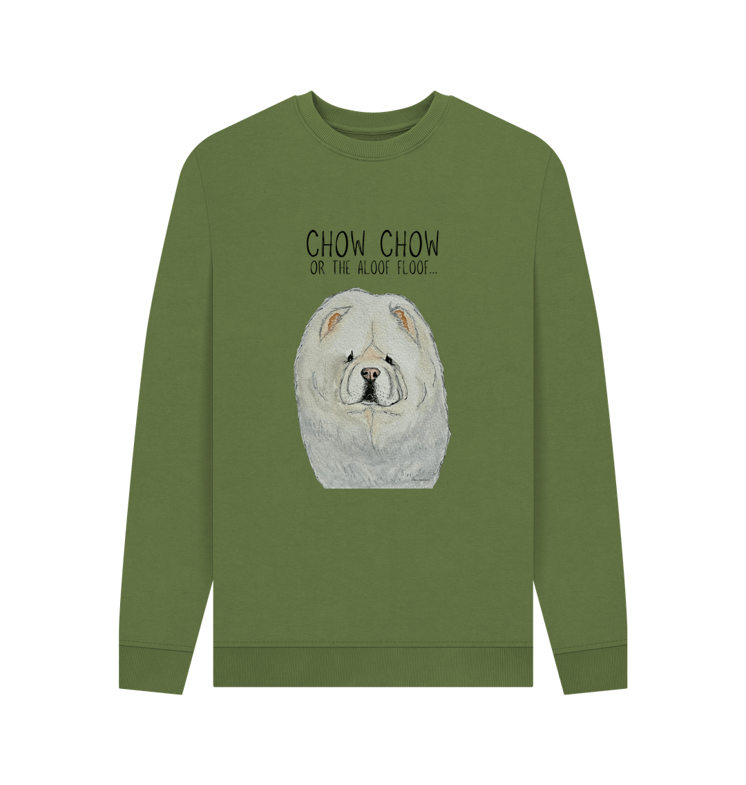 Cream Chow Chow Men's Crewneck Sweatshirt