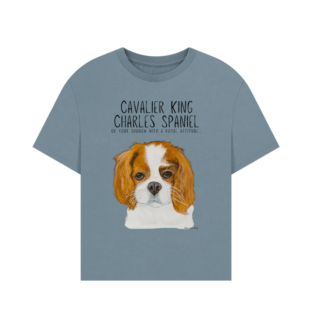 Bow Down Darling Sustainable Women's Tee with Cavalier Queen Vibes