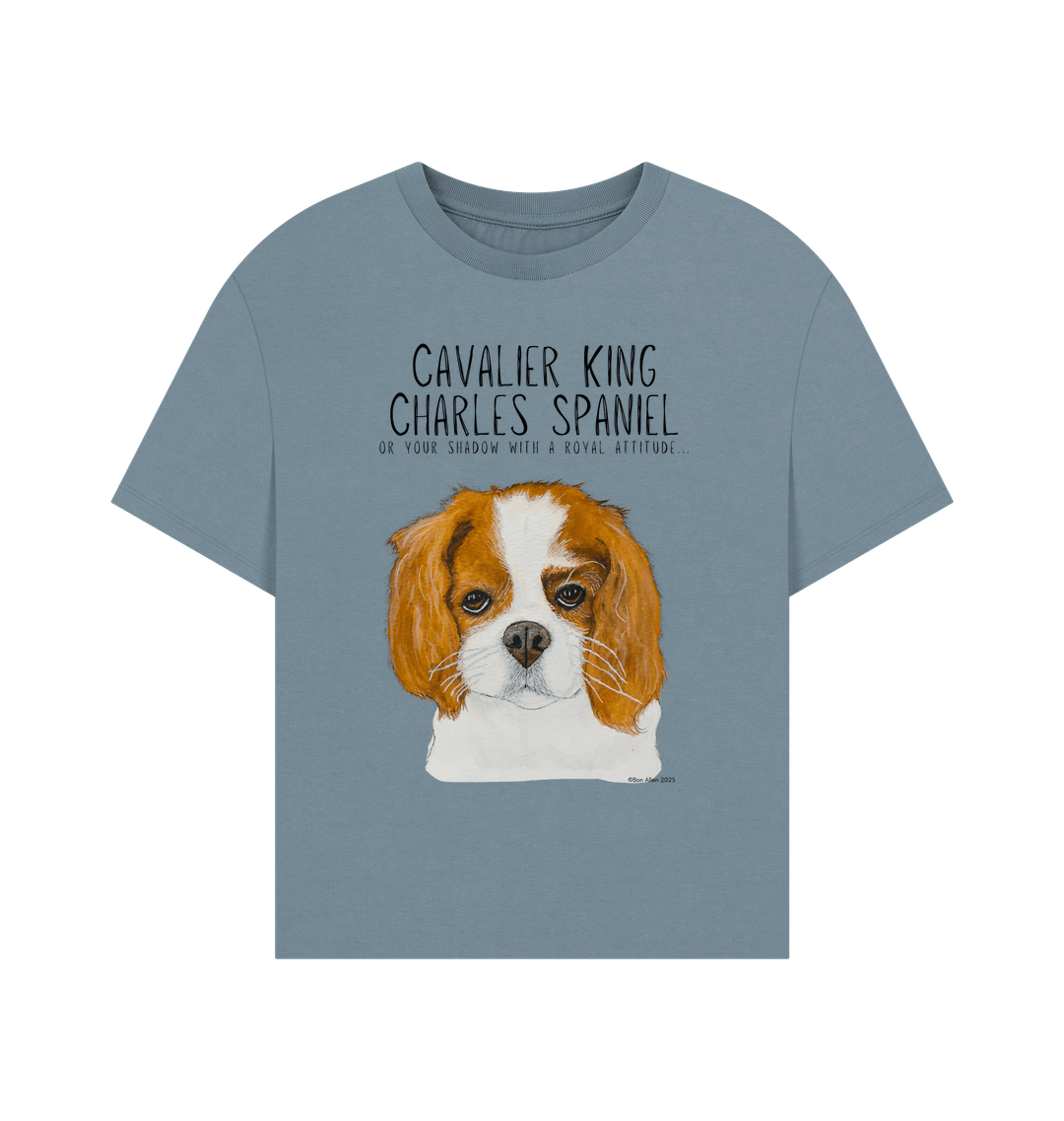 Bow Down Darling Sustainable Women's Tee with Cavalier Queen Vibes