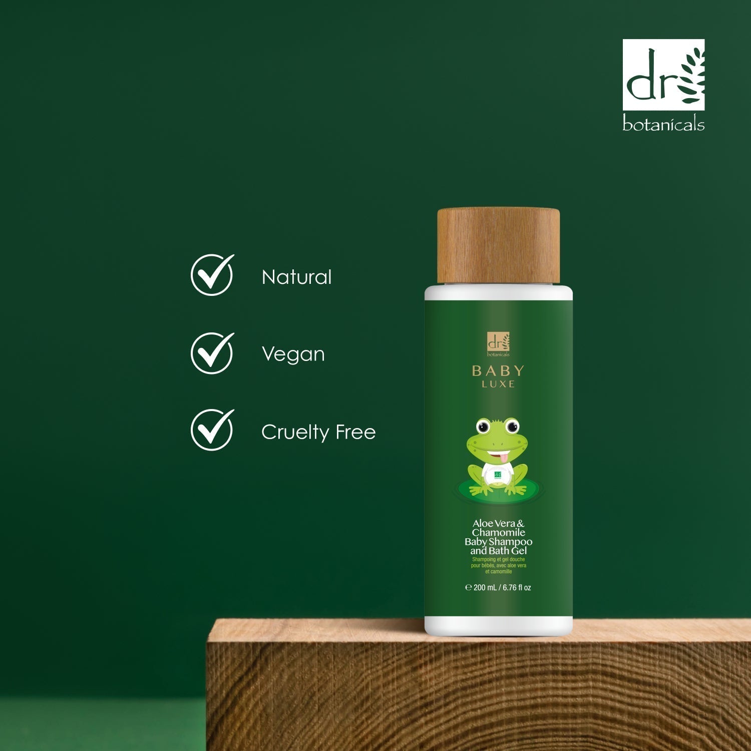 Baby Aloe Vera and Chamomile Shampoo and Bath Gel 200ml Twin Pack