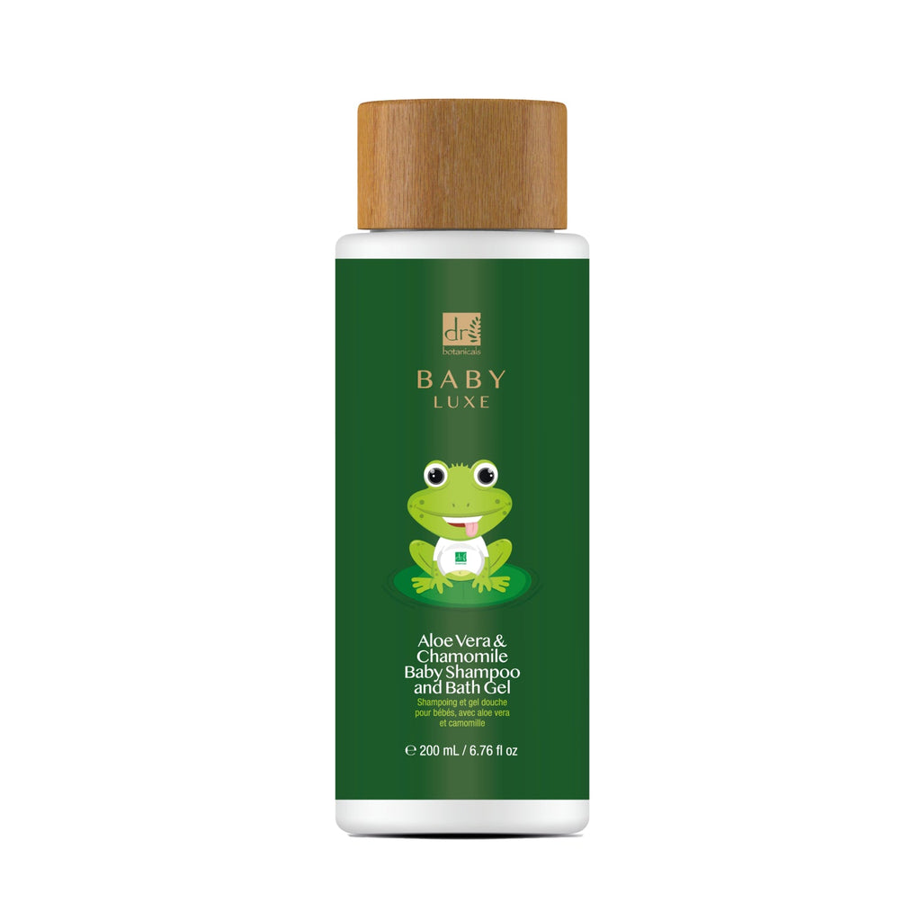 Baby Aloe Vera and Chamomile Shampoo and Bath Gel 200ml Twin Pack