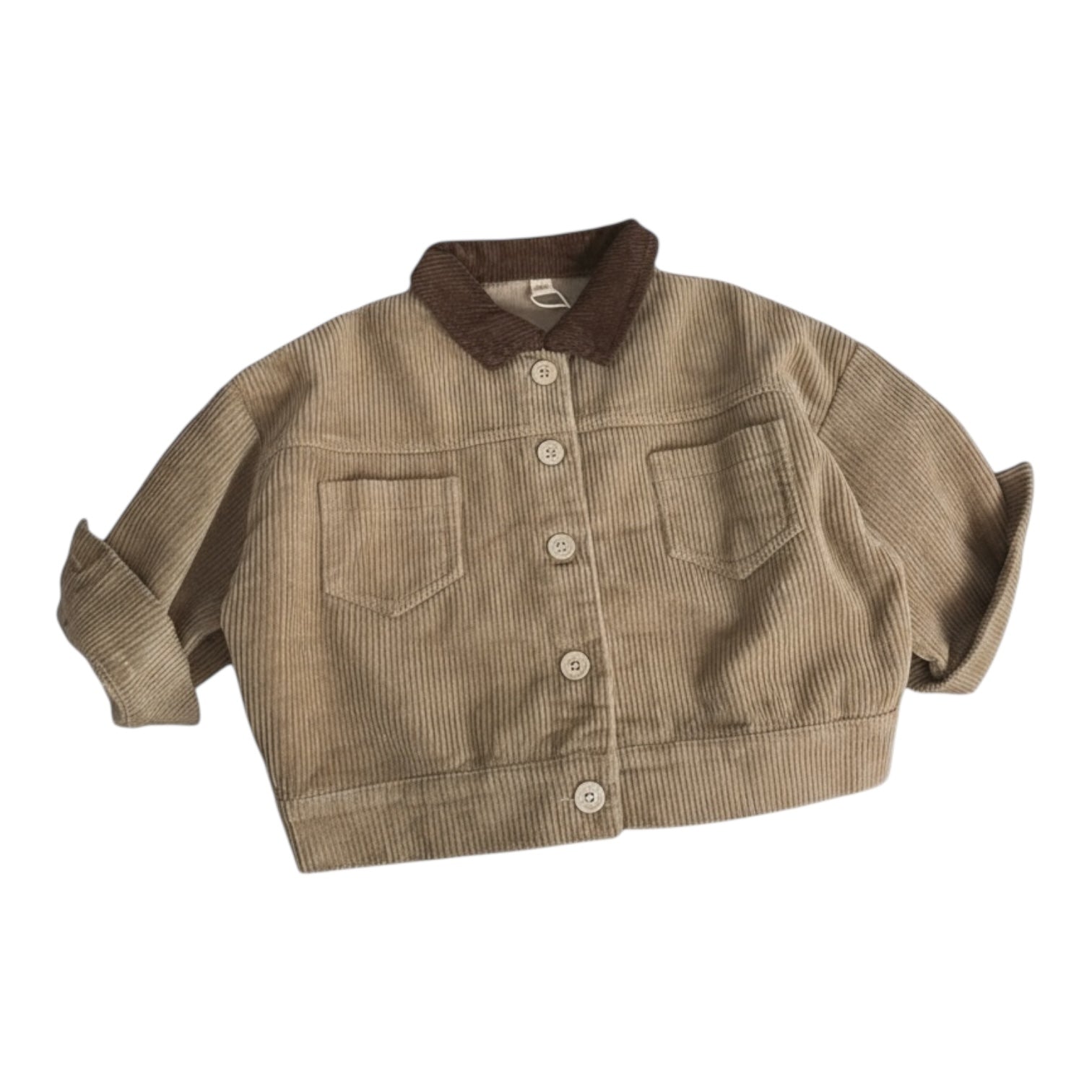 Corduroy Contrast Collar Jacket