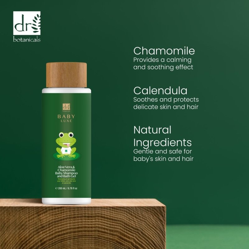 Aloe Vera and Chamomile Baby Shampoo and Bath Gel 200ml