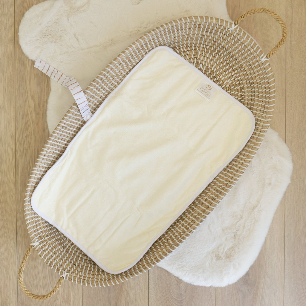 Baby Travel Changing Mat in Dune White and Tan