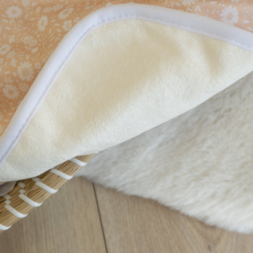 Baby Travel Changing Mat in Flower Power Peach