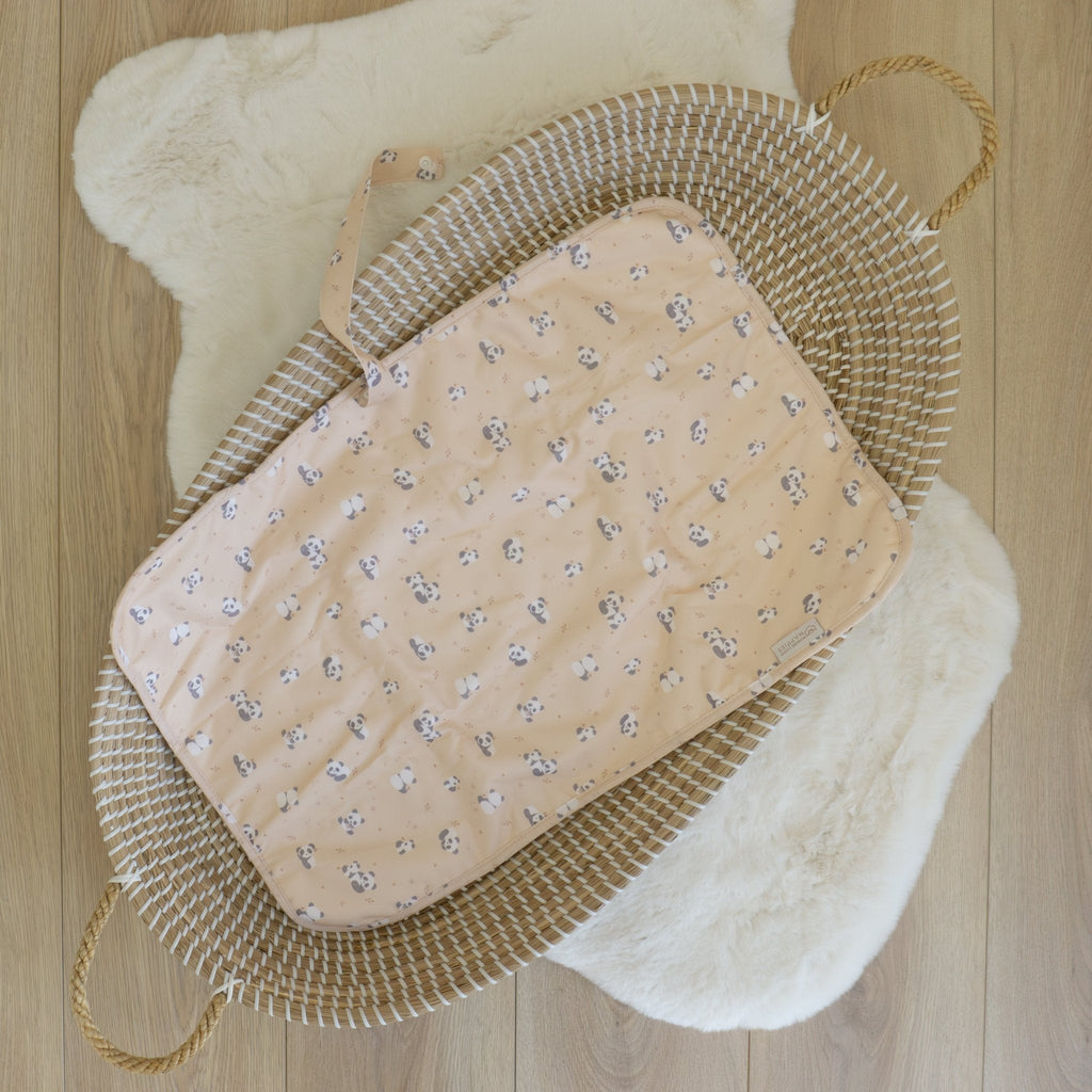 Portable Baby Changing Mat with Pandas Design
