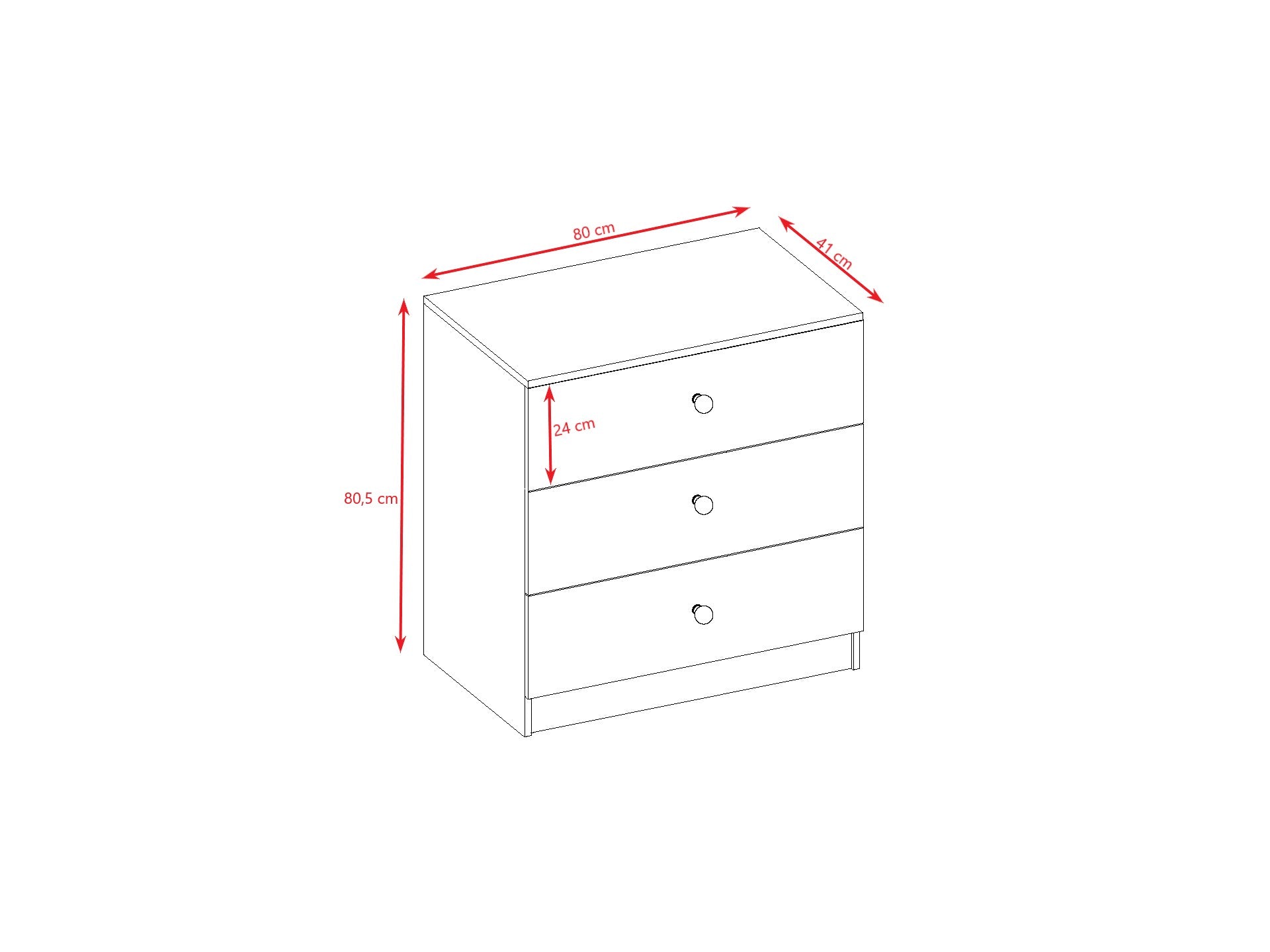 softly lit babydreams chest of drawers with rounded edges in a serene nursery setting