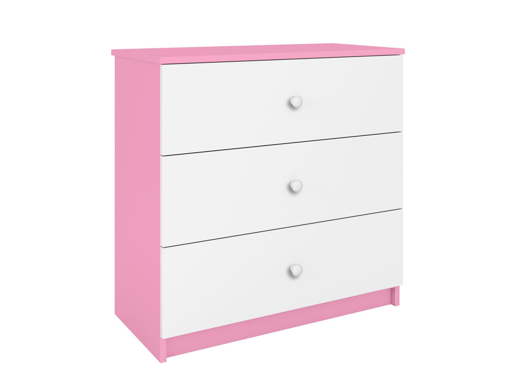functional babydreams chest of drawers with three spacious drawers in a serene, organized nursery setting