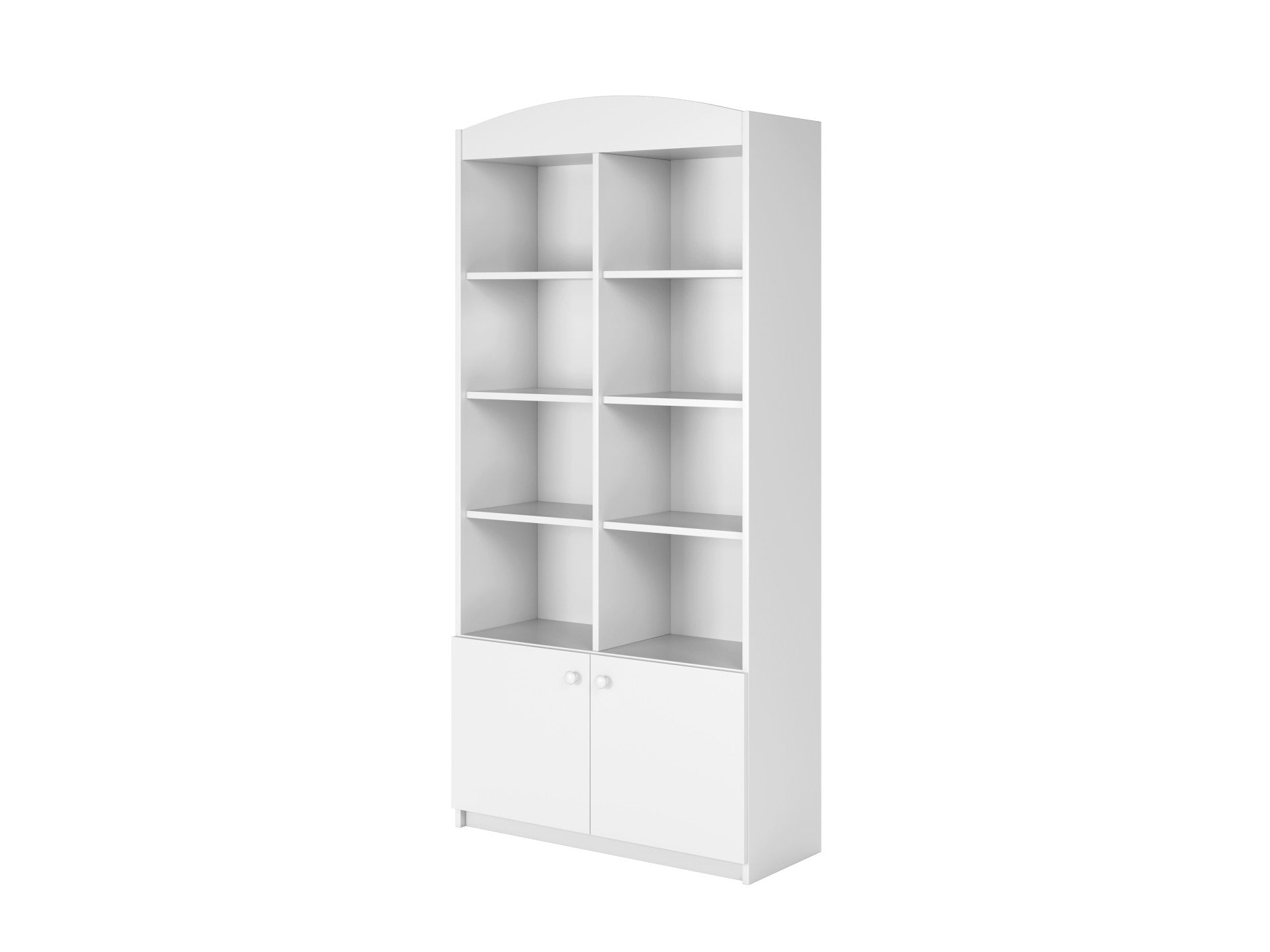babydreams double shelf in a vibrant color with soft-close cabinet door open