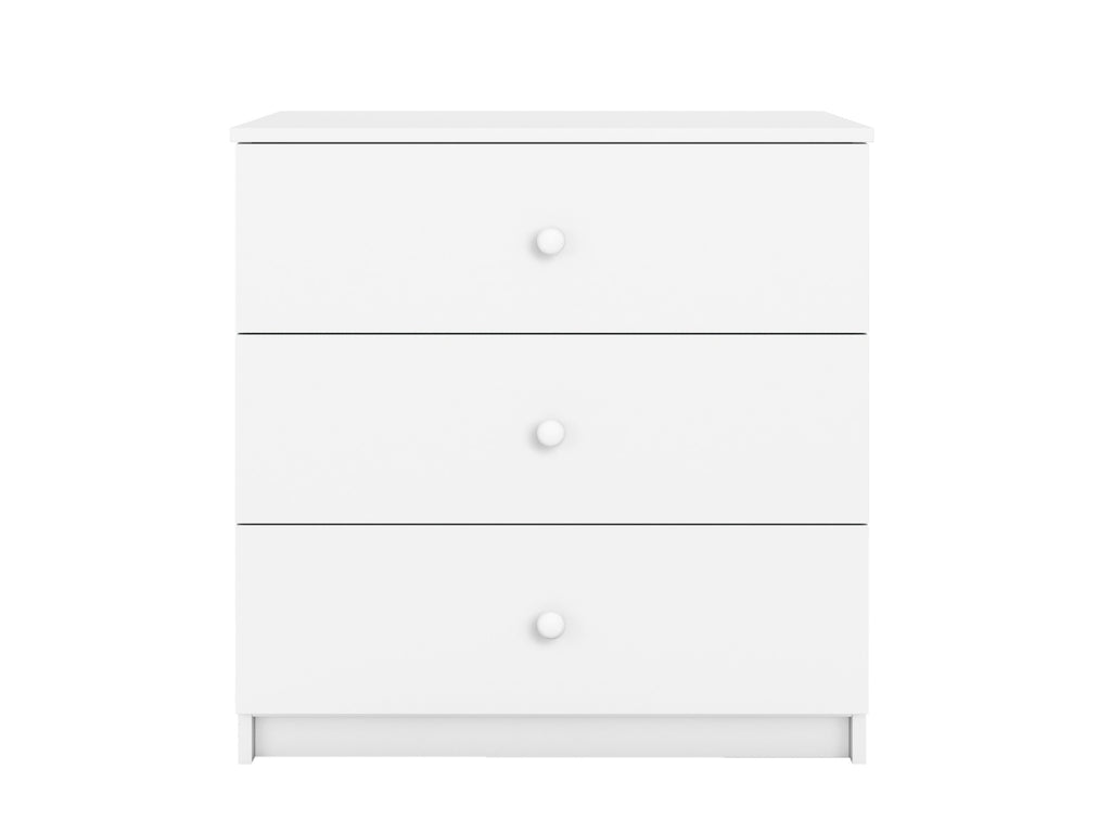 babydreams chest of drawers in a warm, sunlit nursery with its three spacious drawers open