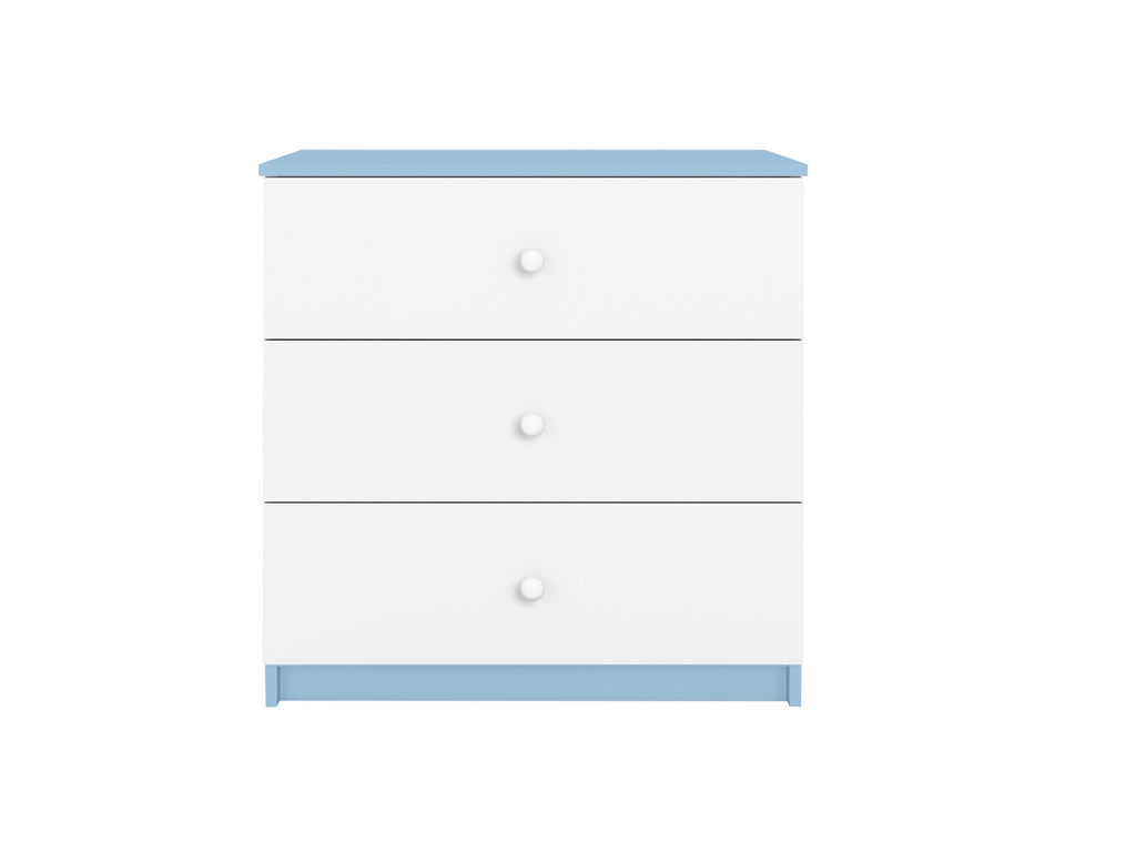 babydreams chest of drawers in a serene nursery with soft morning light highlighting its smooth-gliding drawers