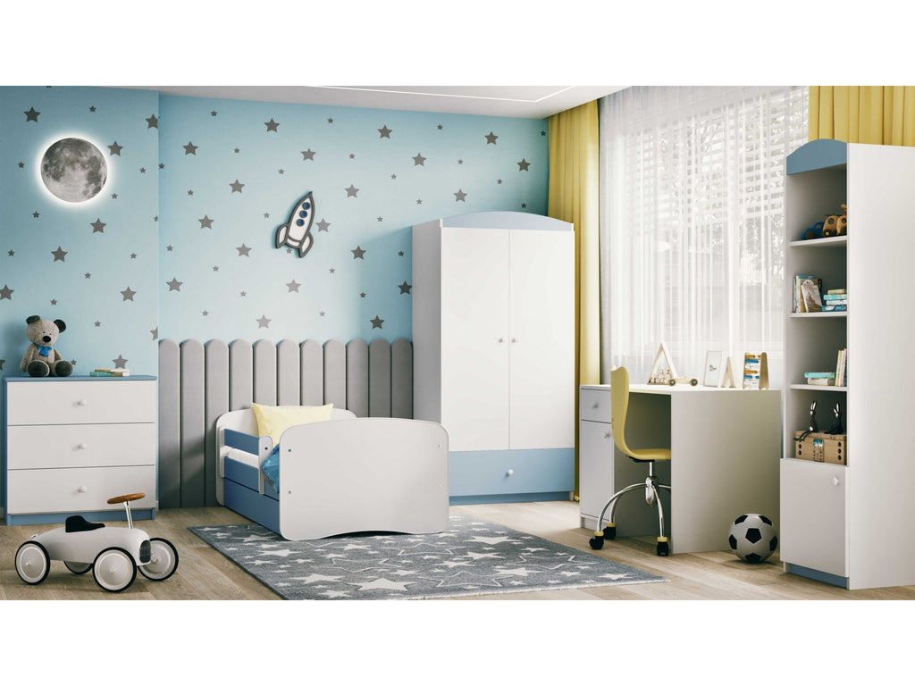 babydreams chest of drawers in a soft morning light, showcasing its smooth-gliding drawers and child-safe rounded corners